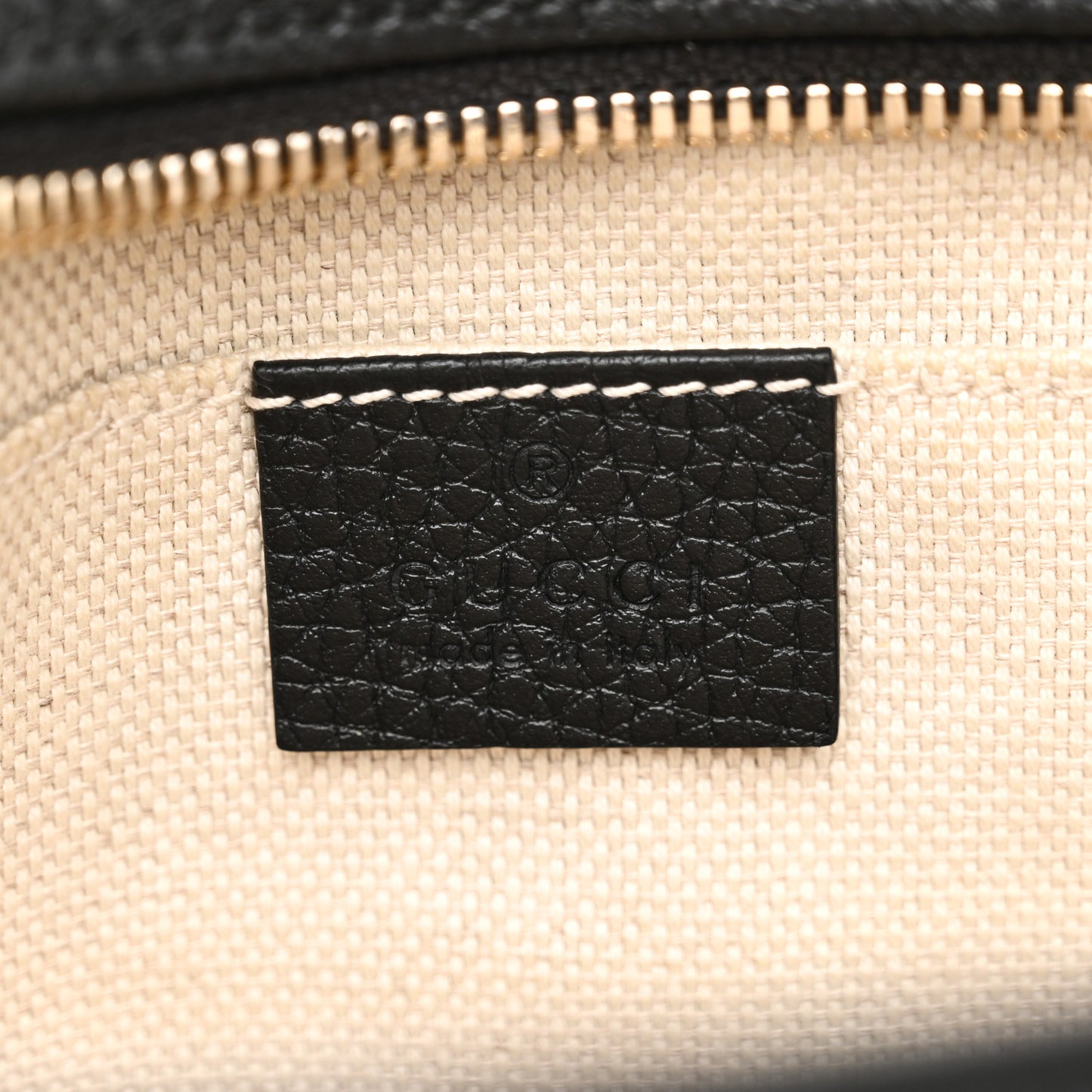 Pebbled Calfskin Small Soho Disco Bag Black