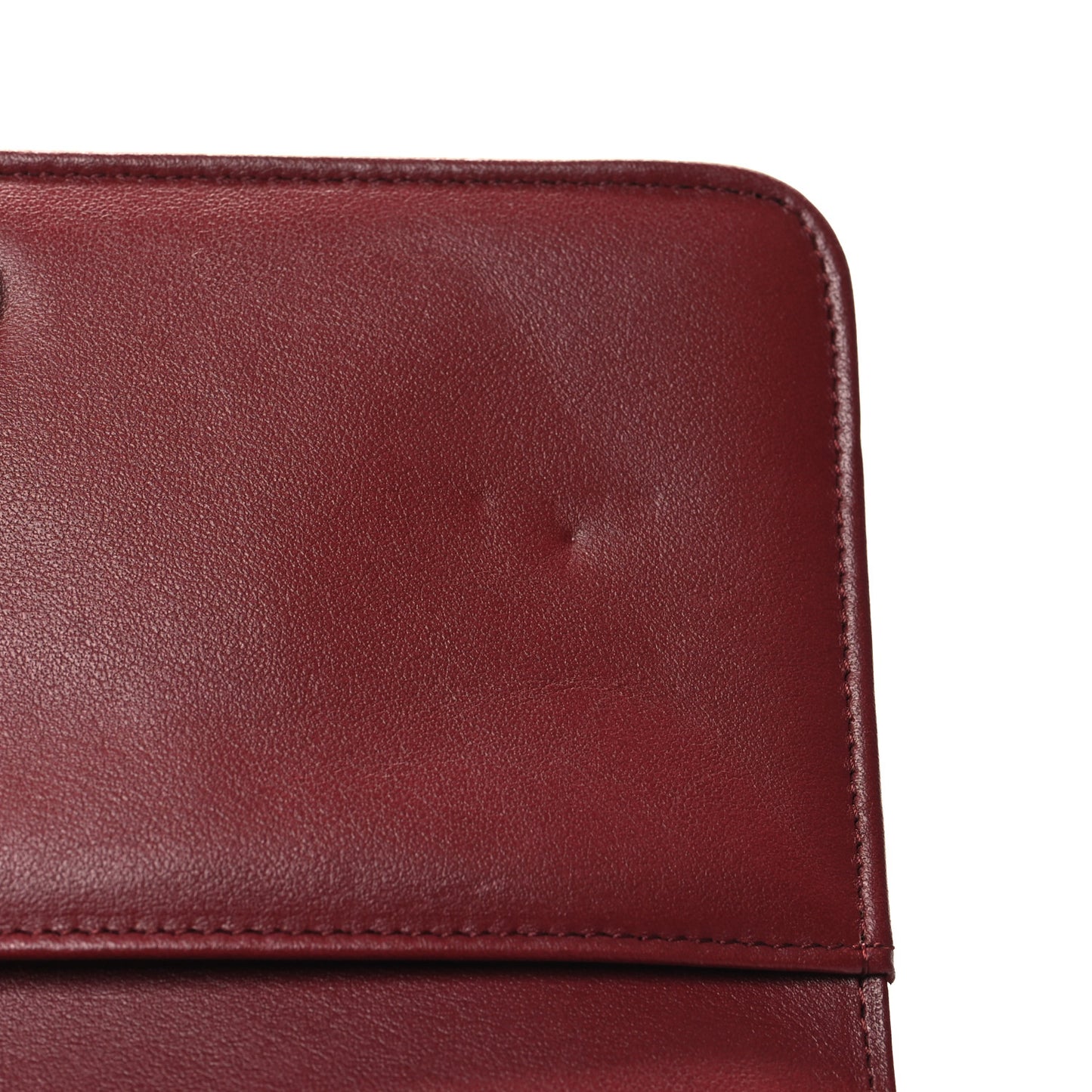 Caviar Quilted Boy Wallet On Chain WOC Burgundy