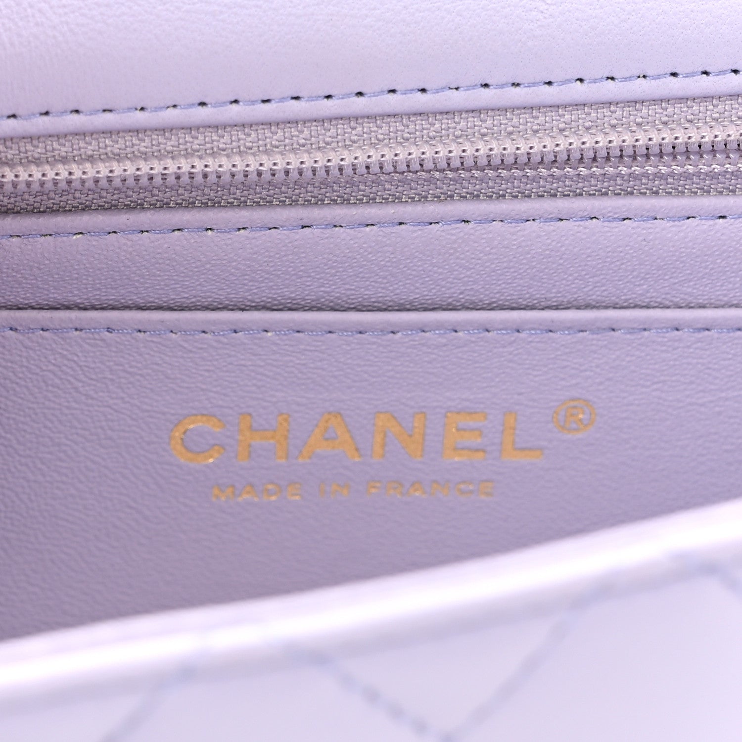 Chanel Lambskin Quilted Mini Top Handle Rectangular Flap Light Purple 6 of 10