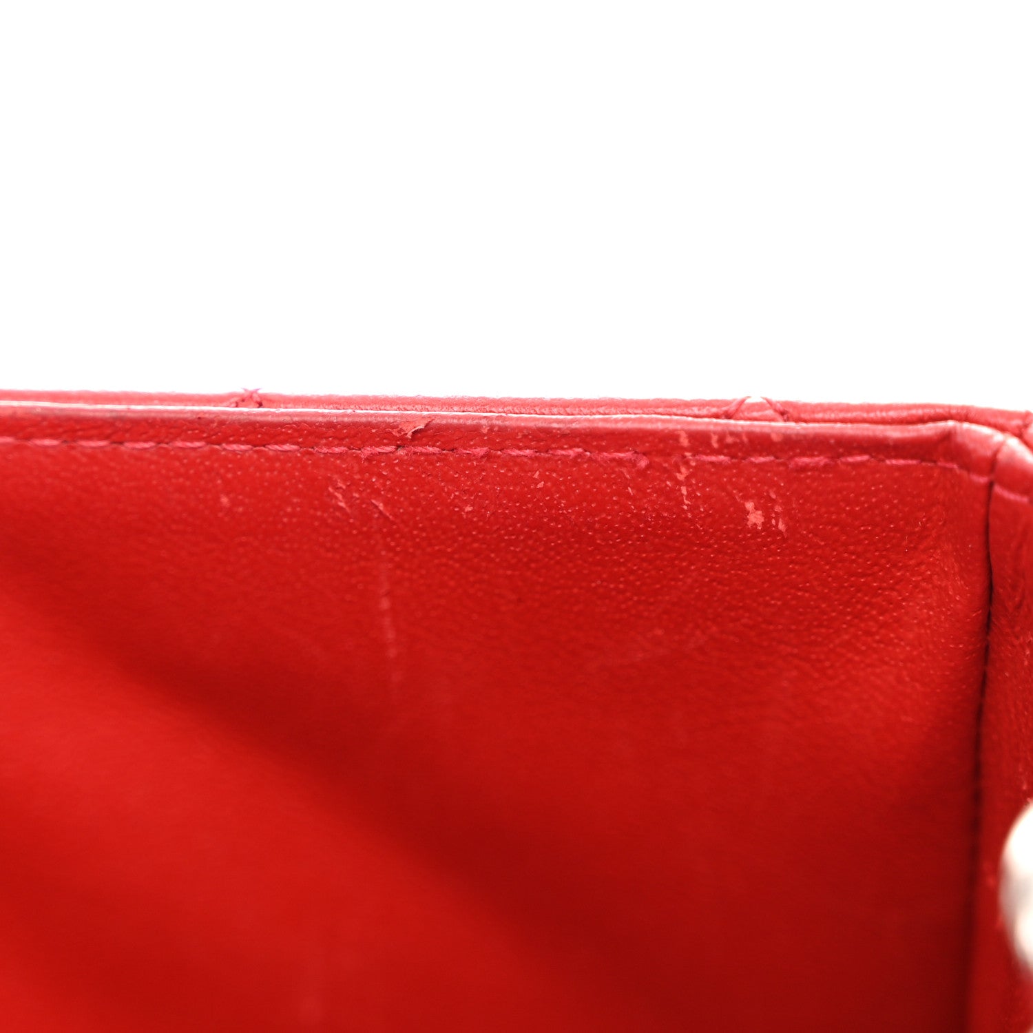 Chanel Lambskin Quilted Mini Rectangular Flap Red 13 of 13