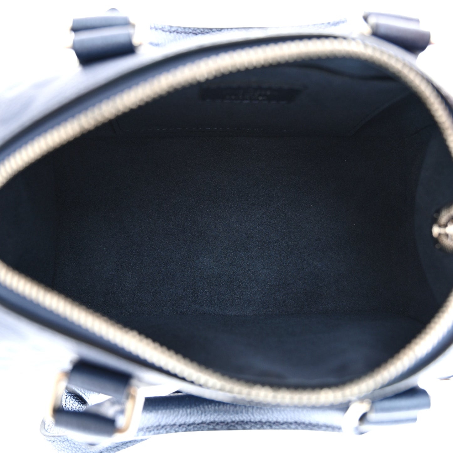 Metallic Empreinte Monogram Giant Speedy Bandouliere 20 Navy Nacre