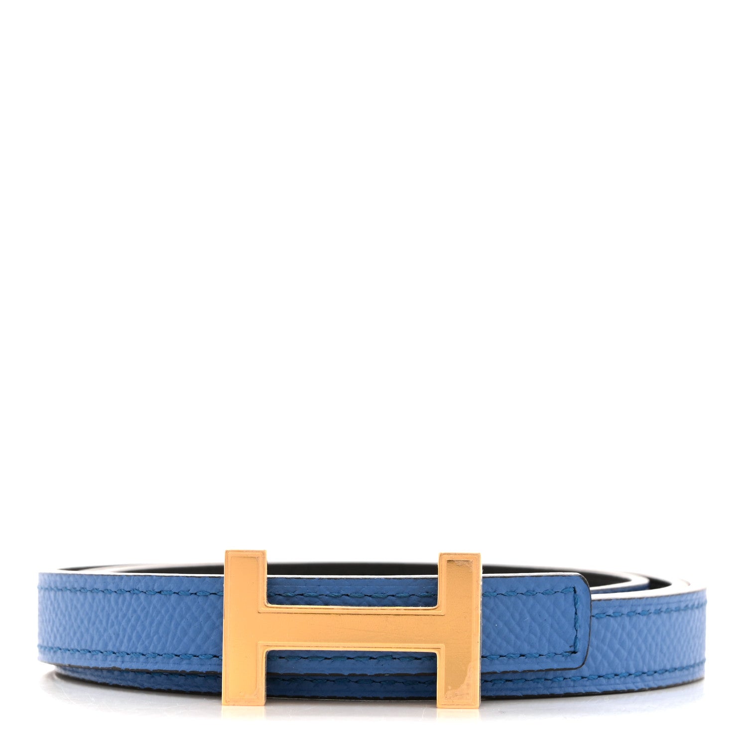 HERMÈSベルト Hermes HERMES Belt for Women Horsebit Box Calf Black Brown Size 65