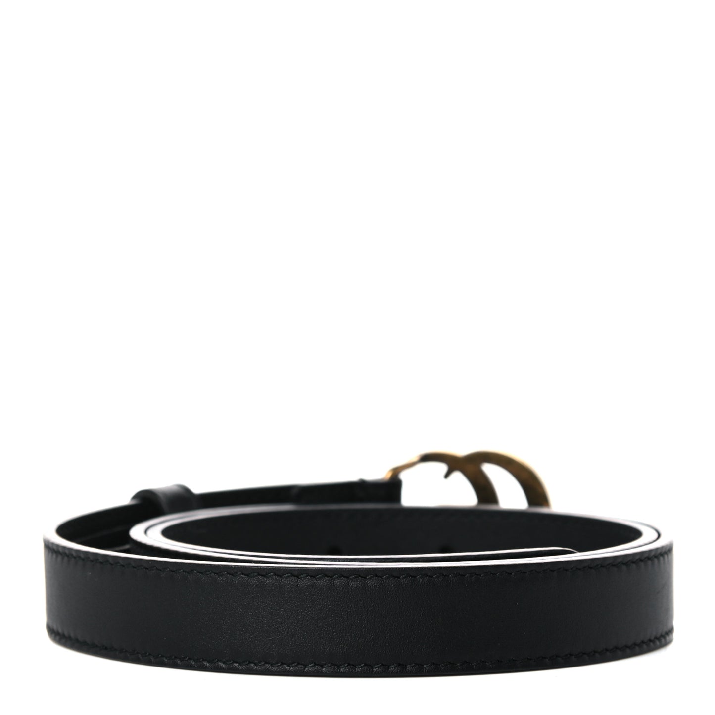 Calfskin Double G 20mm Belt 75 30 Black