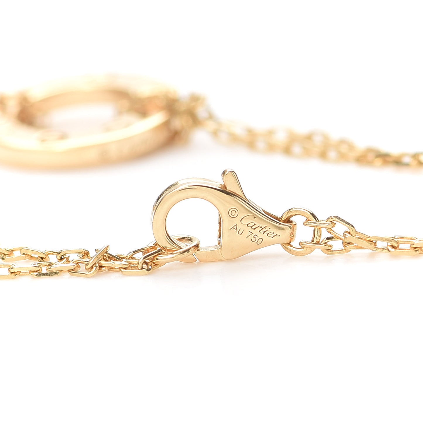 18K Yellow Gold Diamond LOVE Bracelet
