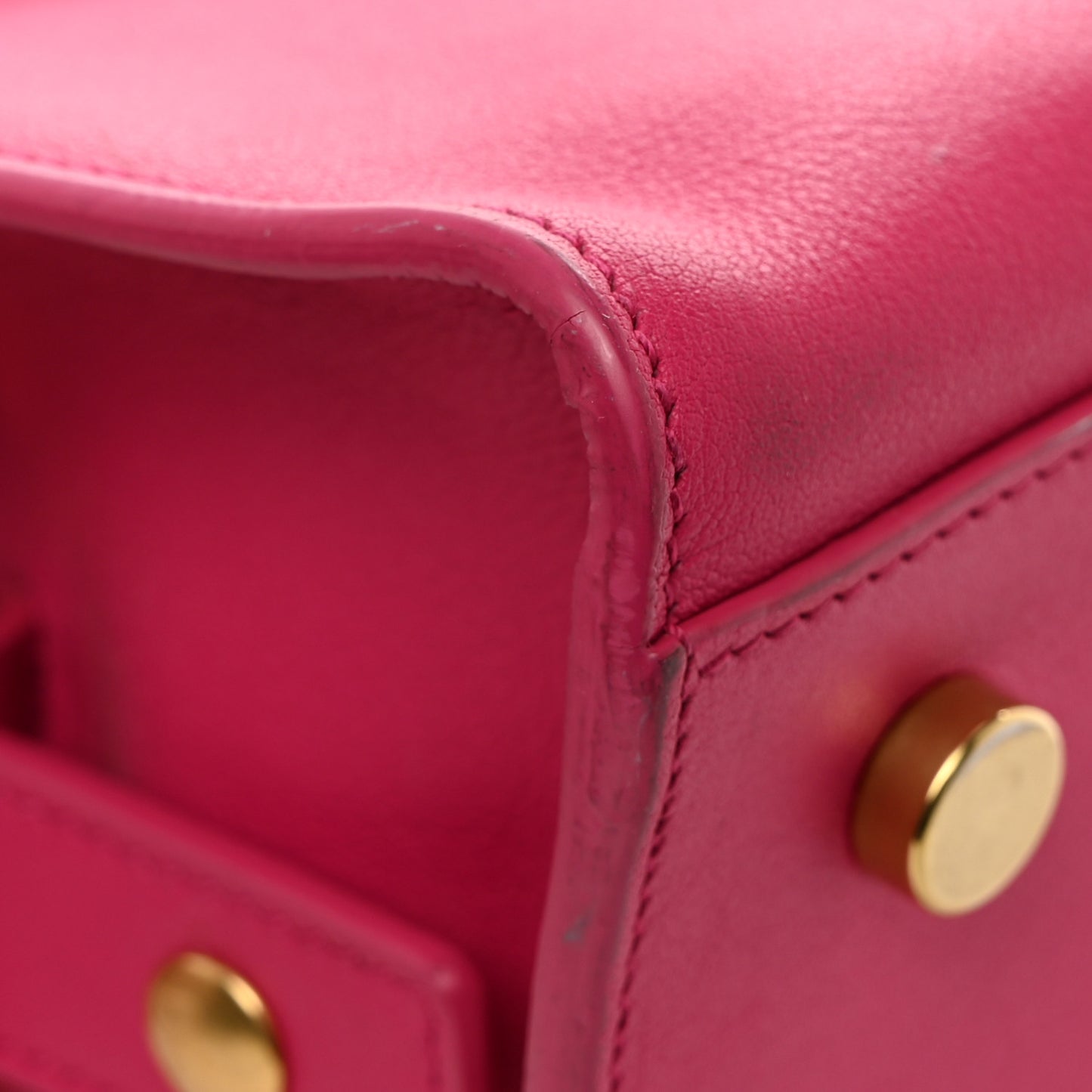 Calfskin Baby Monogram Cabas Fuchsia