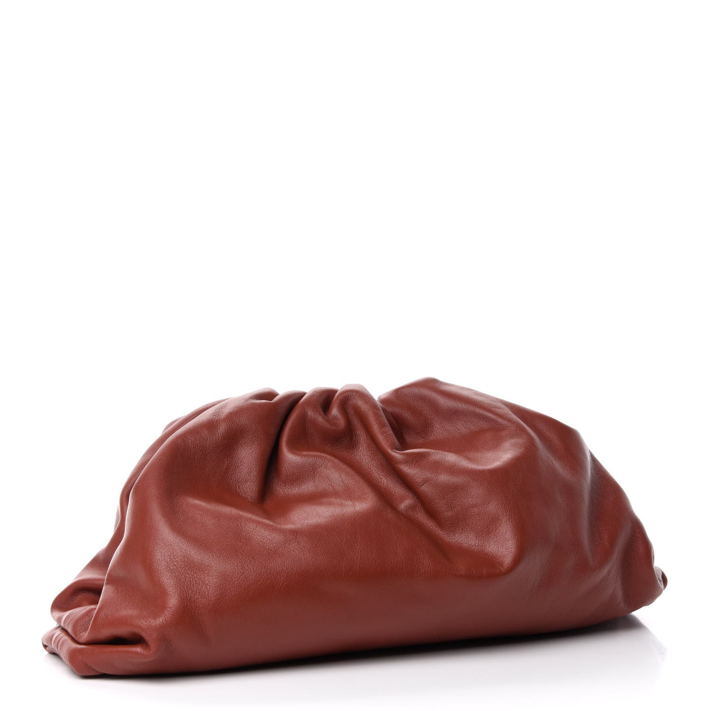 Smooth Butter Calf The Pouch Oversized Clutch Rust