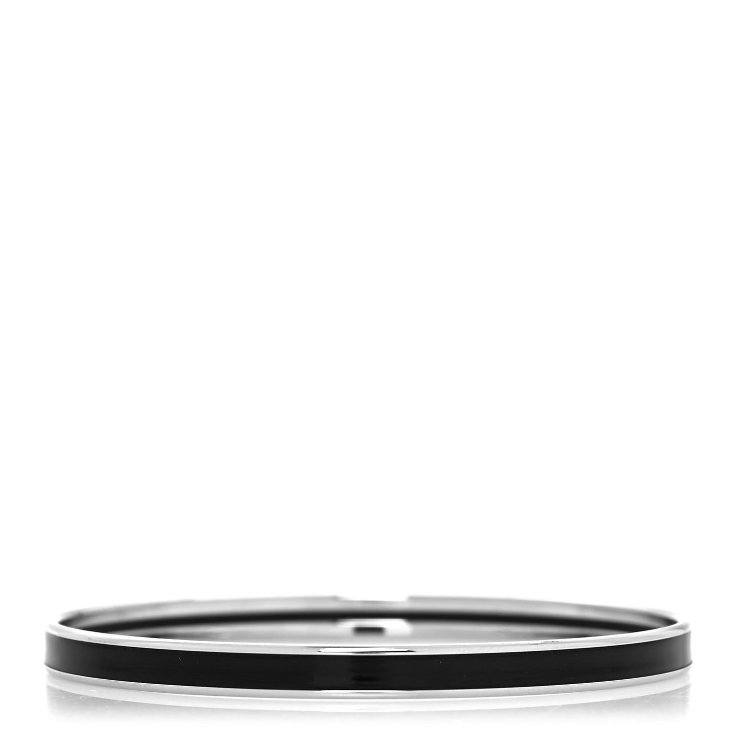 Enamel Printed Extra Narrow Bracelet Black