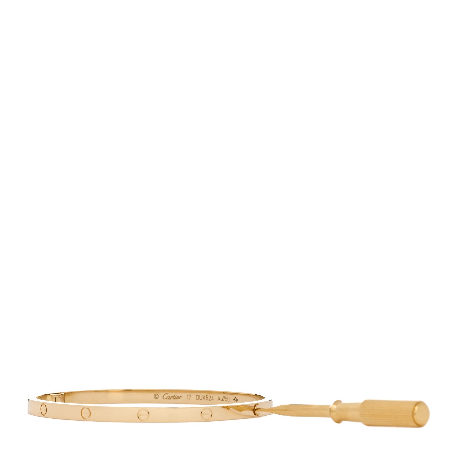 Cartier 18K Yellow Gold Small LOVE Bracelet 17 3 of 5