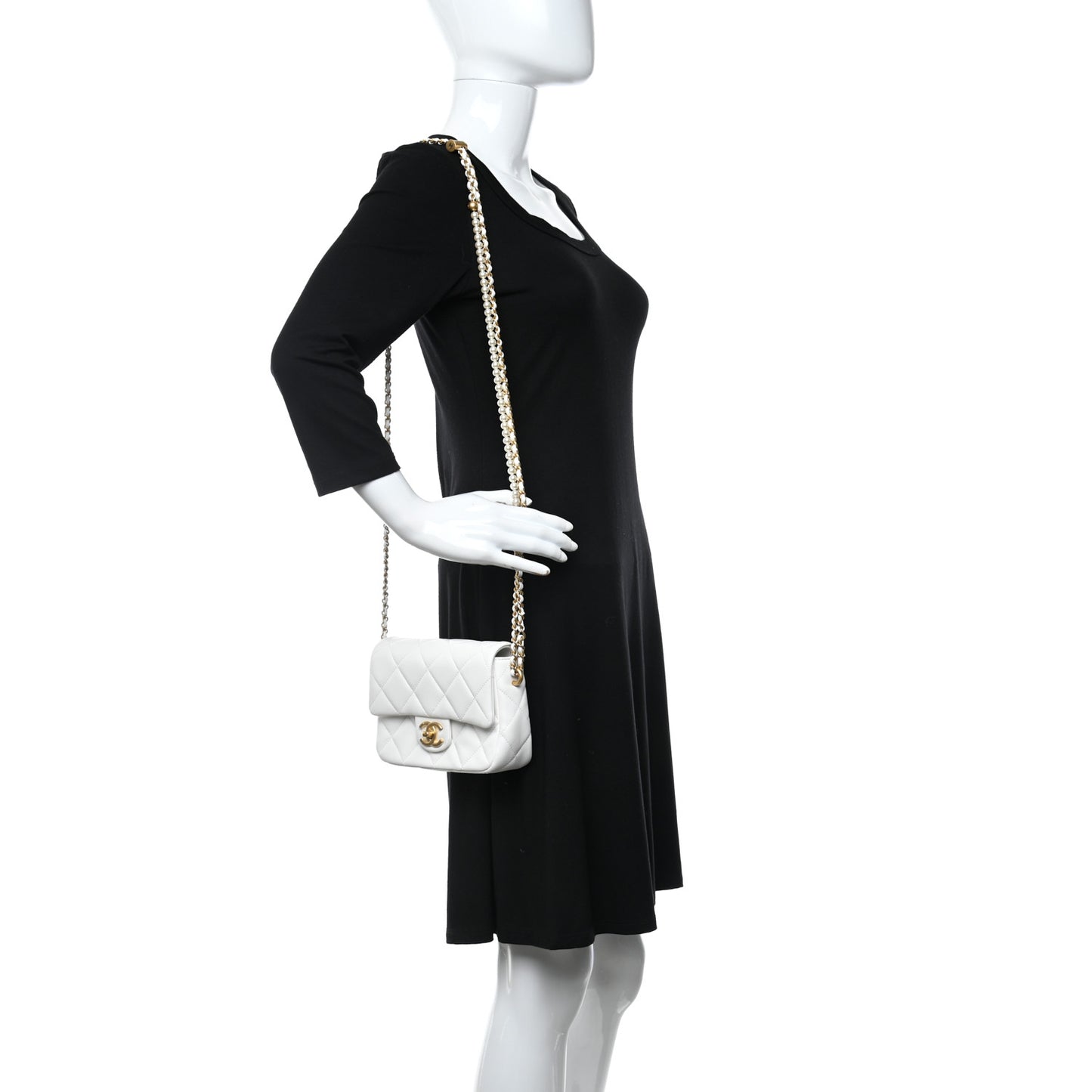 Lambskin Quilted Mini My Perfect Flap White