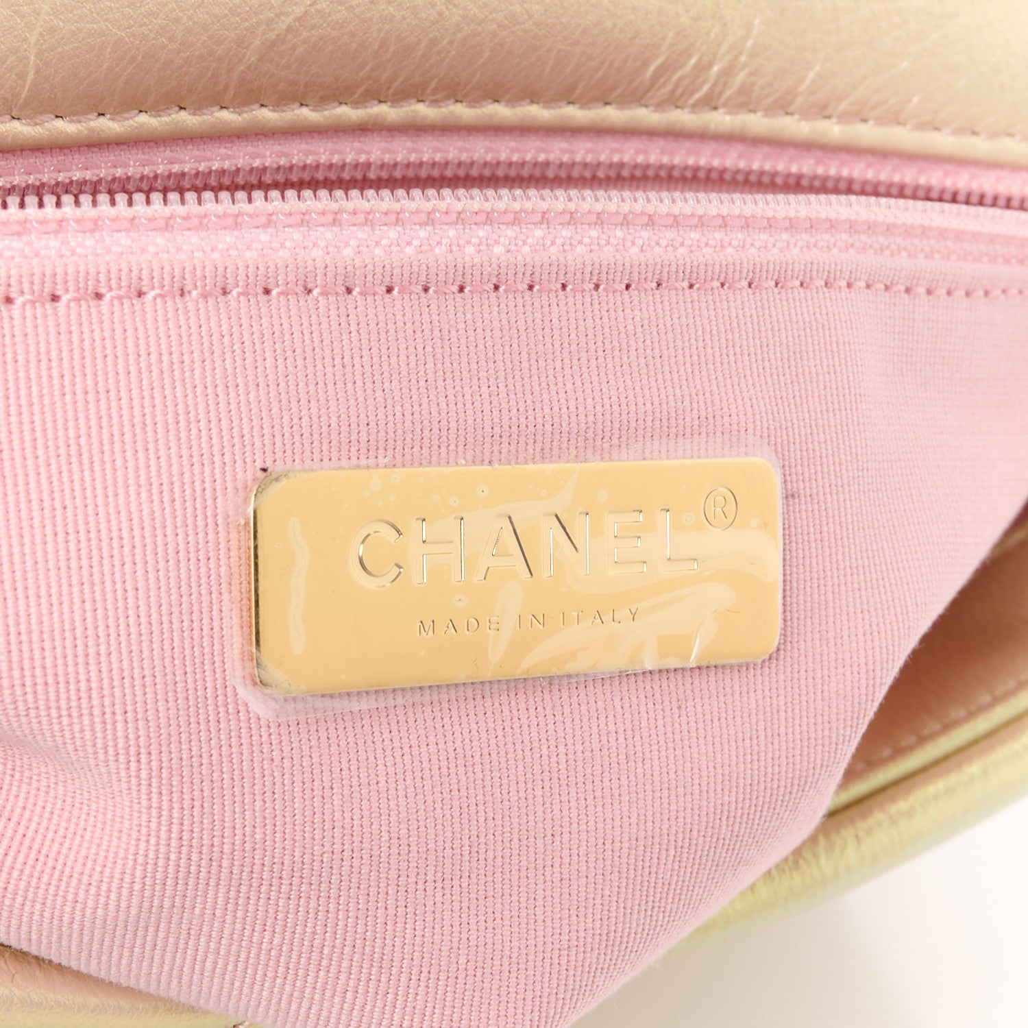 Chanel Iridescent Lambskin Quilted Medium Chanel 19 Flap Pink 6 of 11