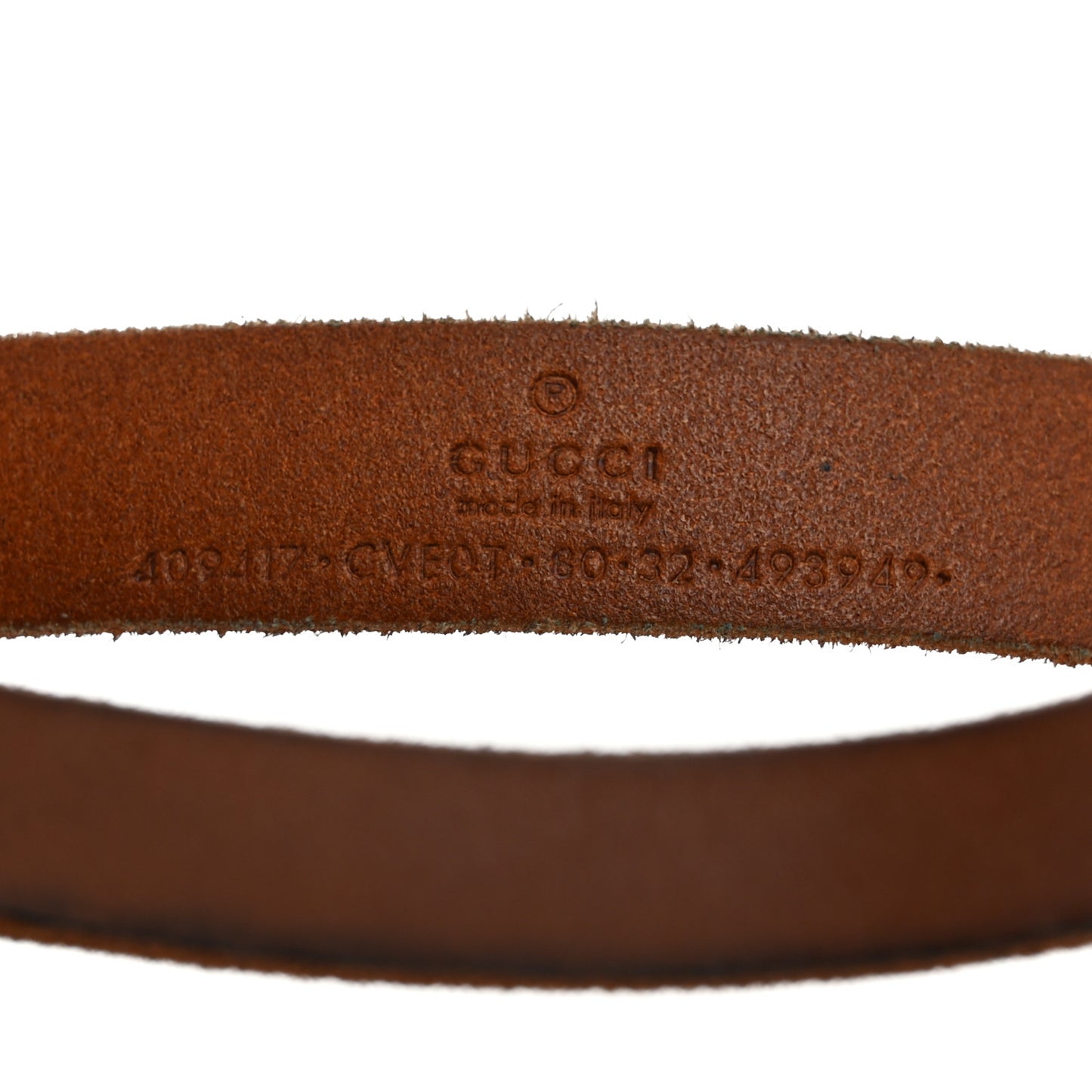 Faded Calfskin Double G 20mm Belt 80 32 Cuir