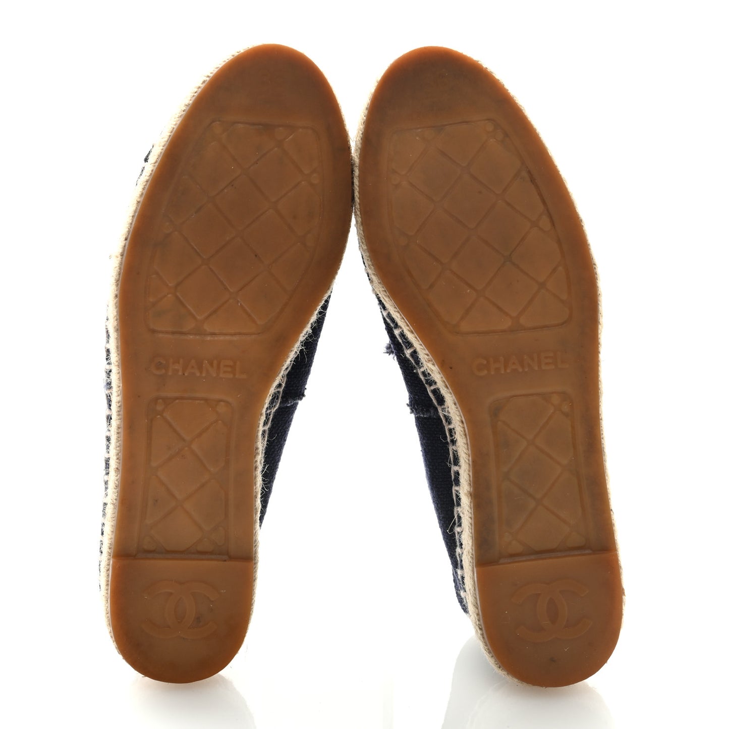 Denim Toile CC Espadrilles 36 Navy Black