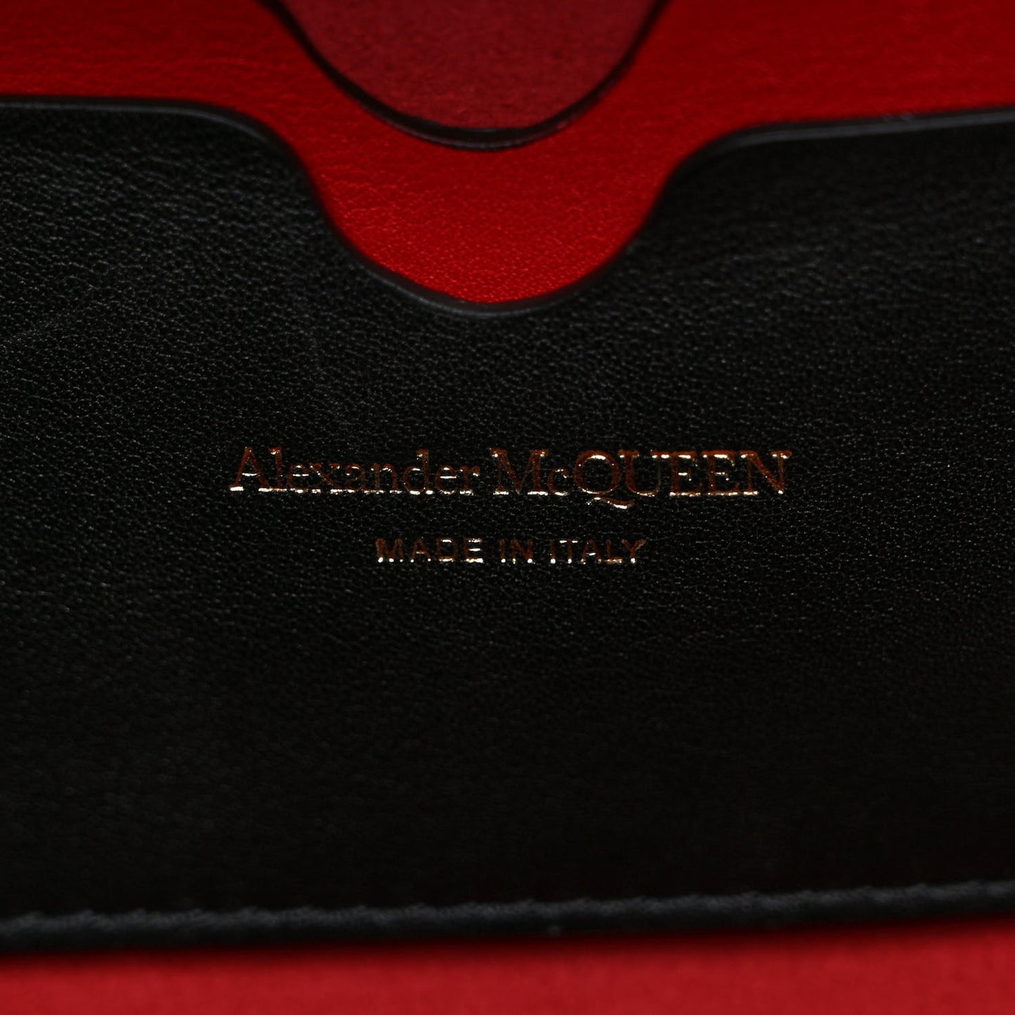 Calfskin The Tall Story Shoulder Bag Black Red