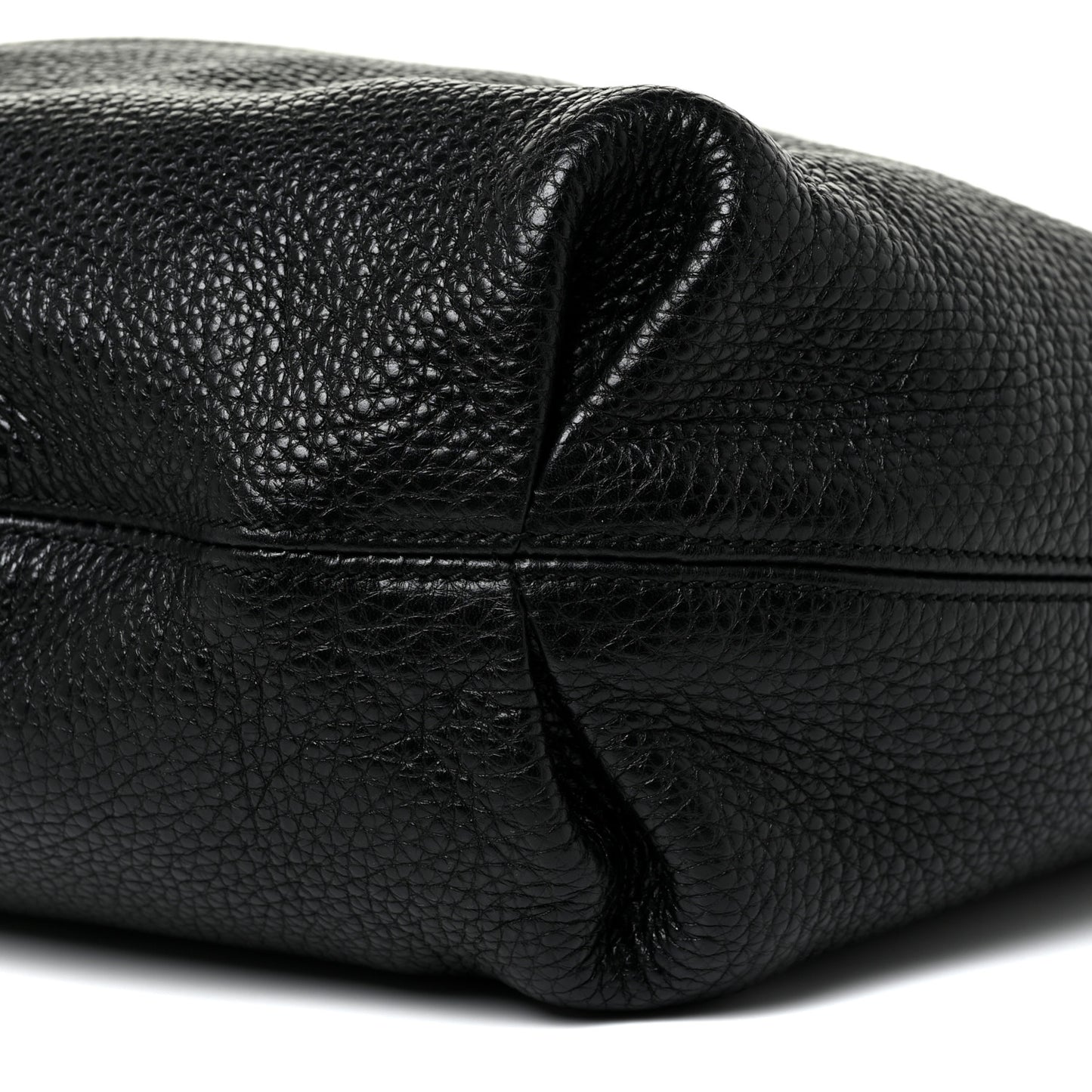 Pebbled Calfskin Soho Hobo Black