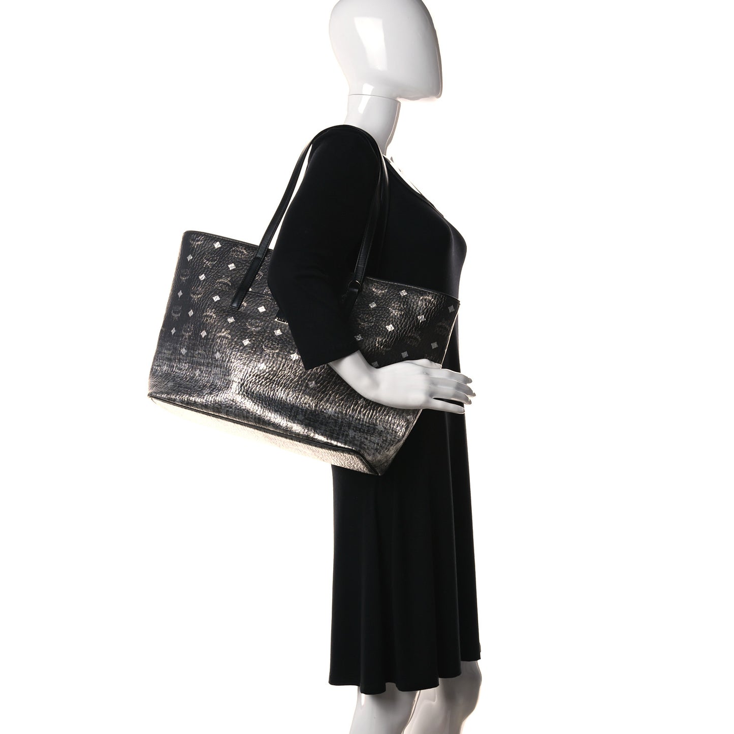Gradation Visetos Medium Anya Shopper Tote Black