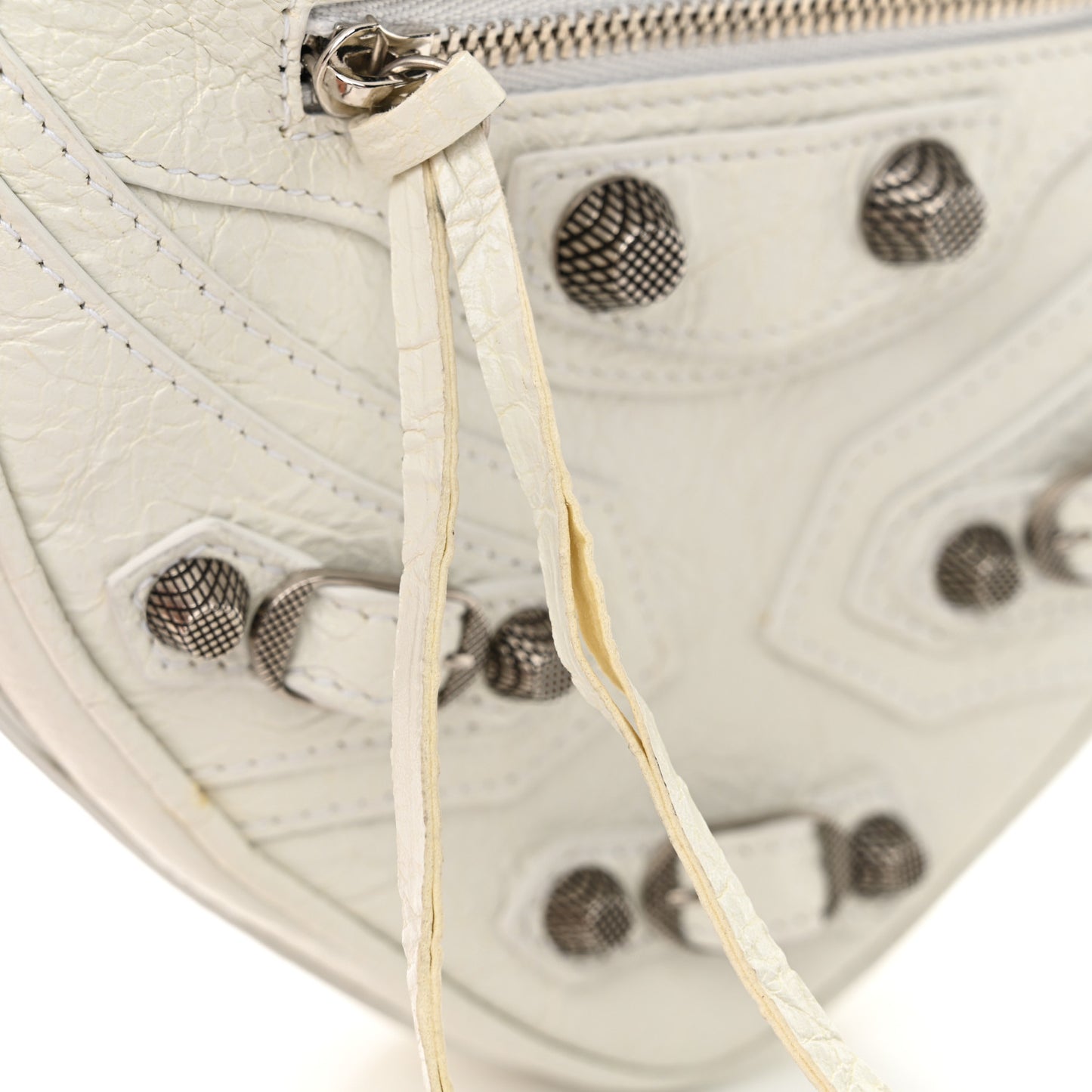 Agneau Arena Mini Le Cagole Heart Bag Optic White