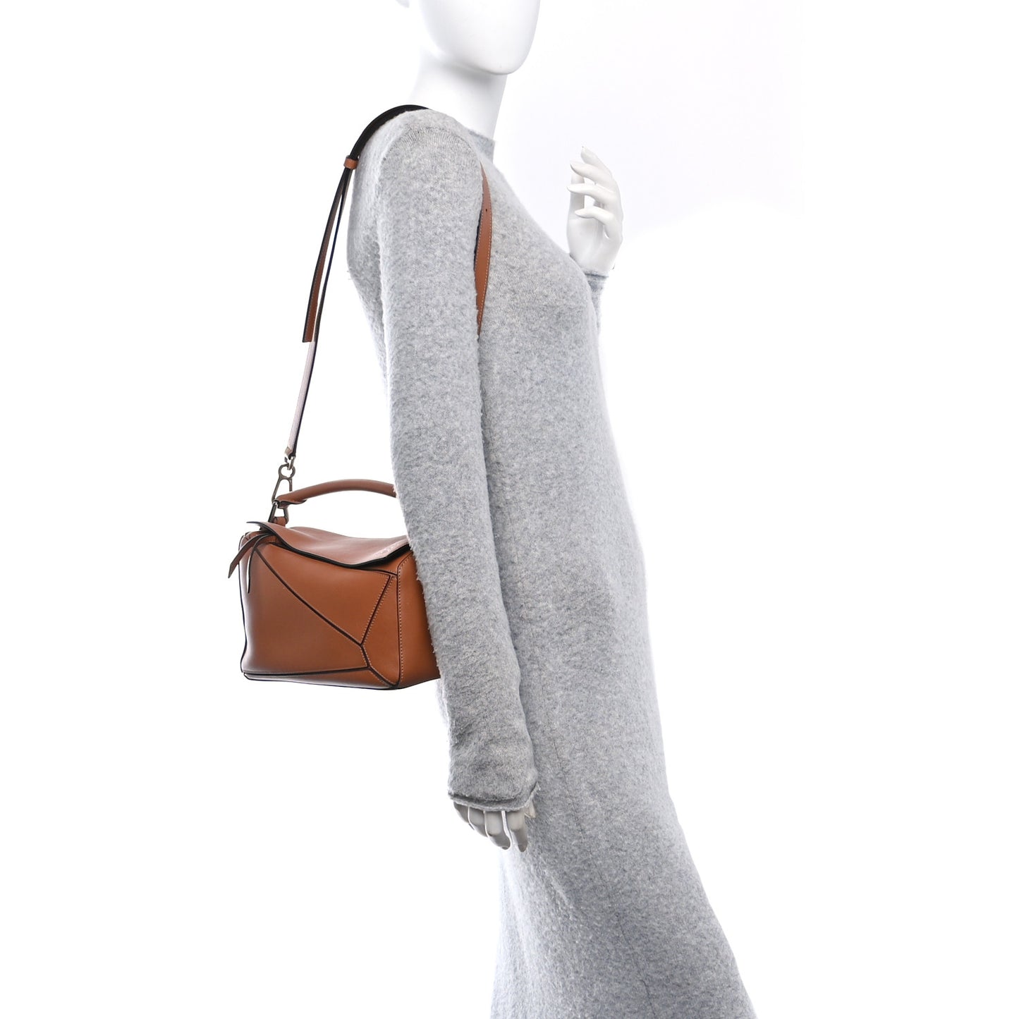 Calfskin Small Puzzle Bag Tan