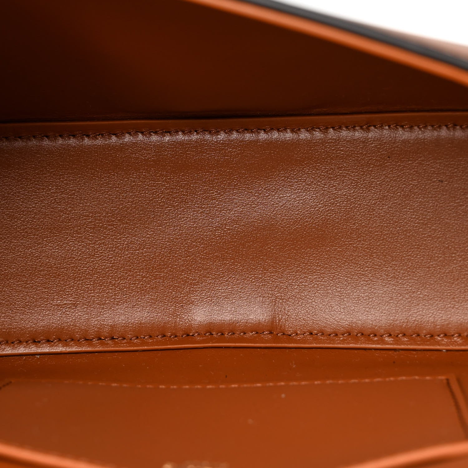 Celine Smooth Calfskin Tabou Clutch On Strap Tan 5 of 10