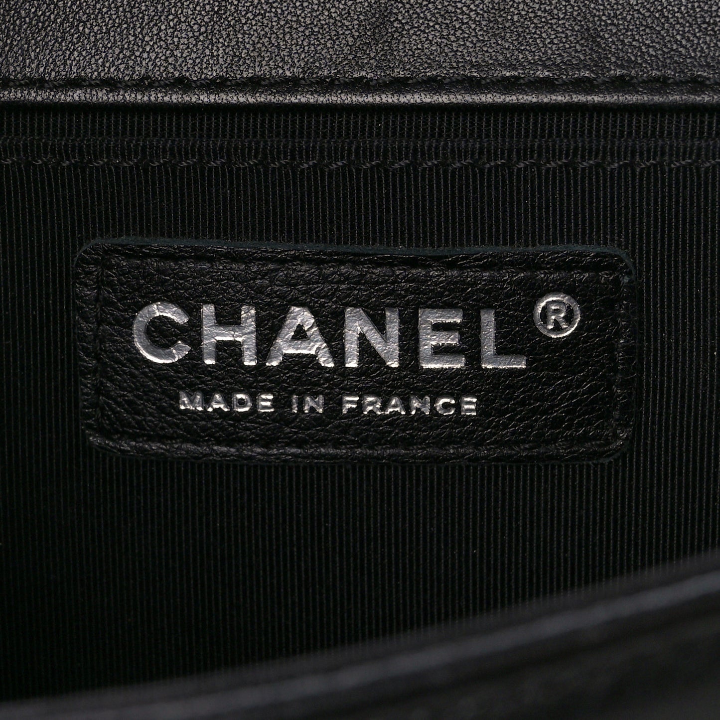 Lambskin Quilted Medium Boy Flap Black