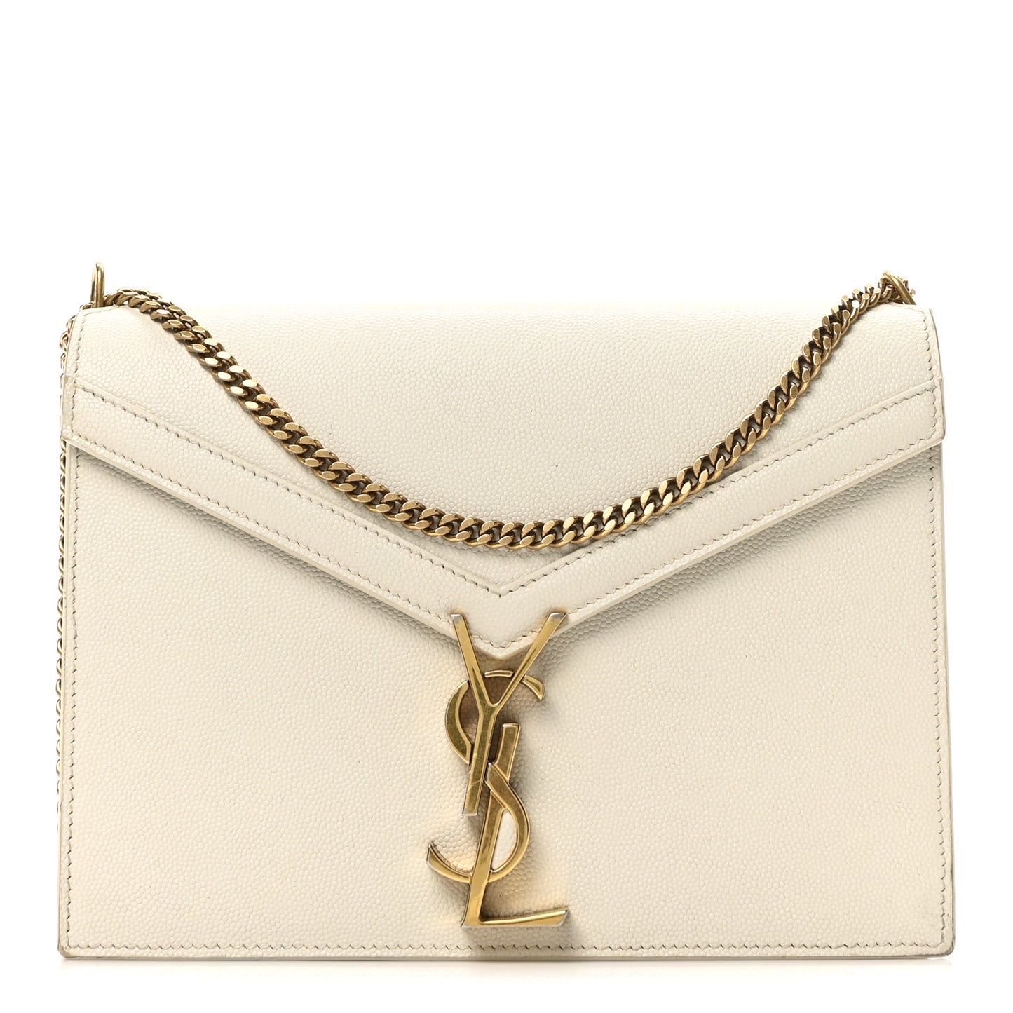 Grain De Poudre Monogram Cassandra Clasp Bag Crema Soft
