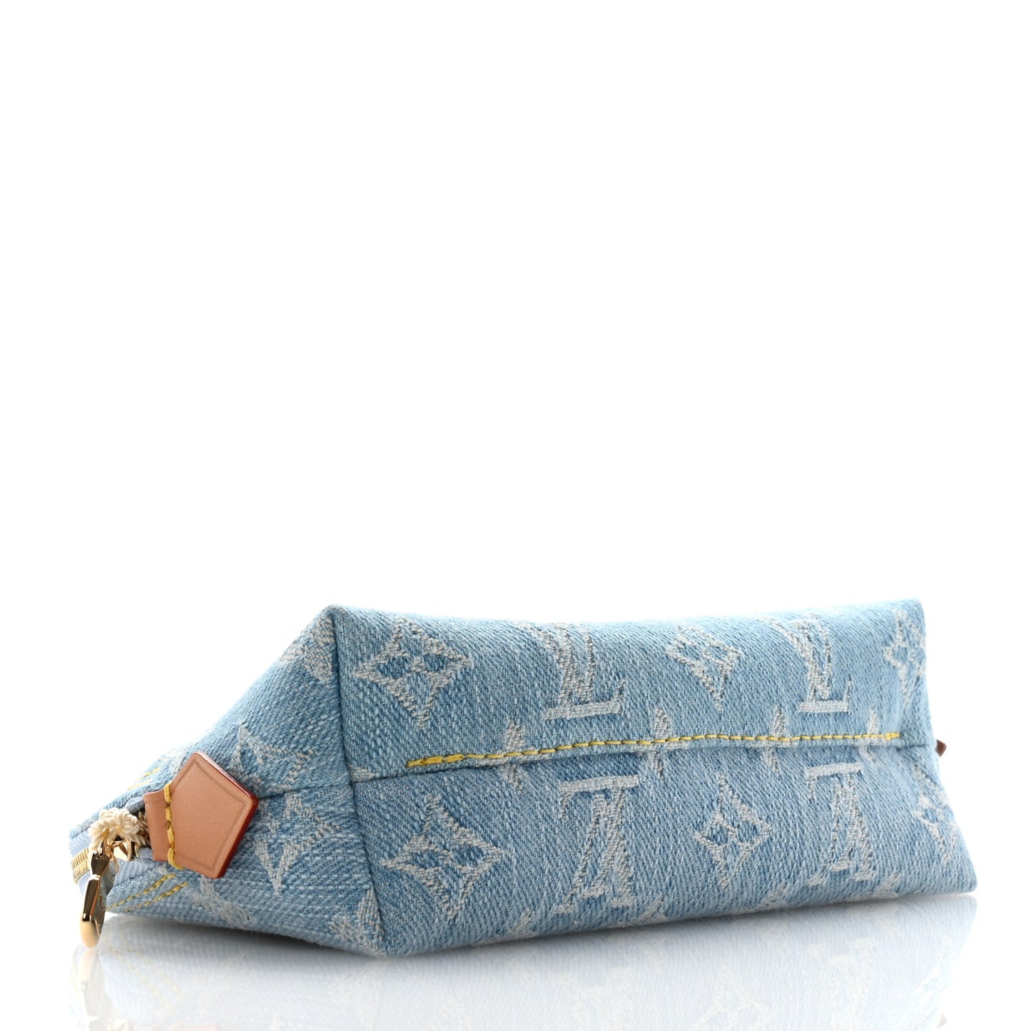 Denim Monogram Pochette Cosmetique PM Sky Blue