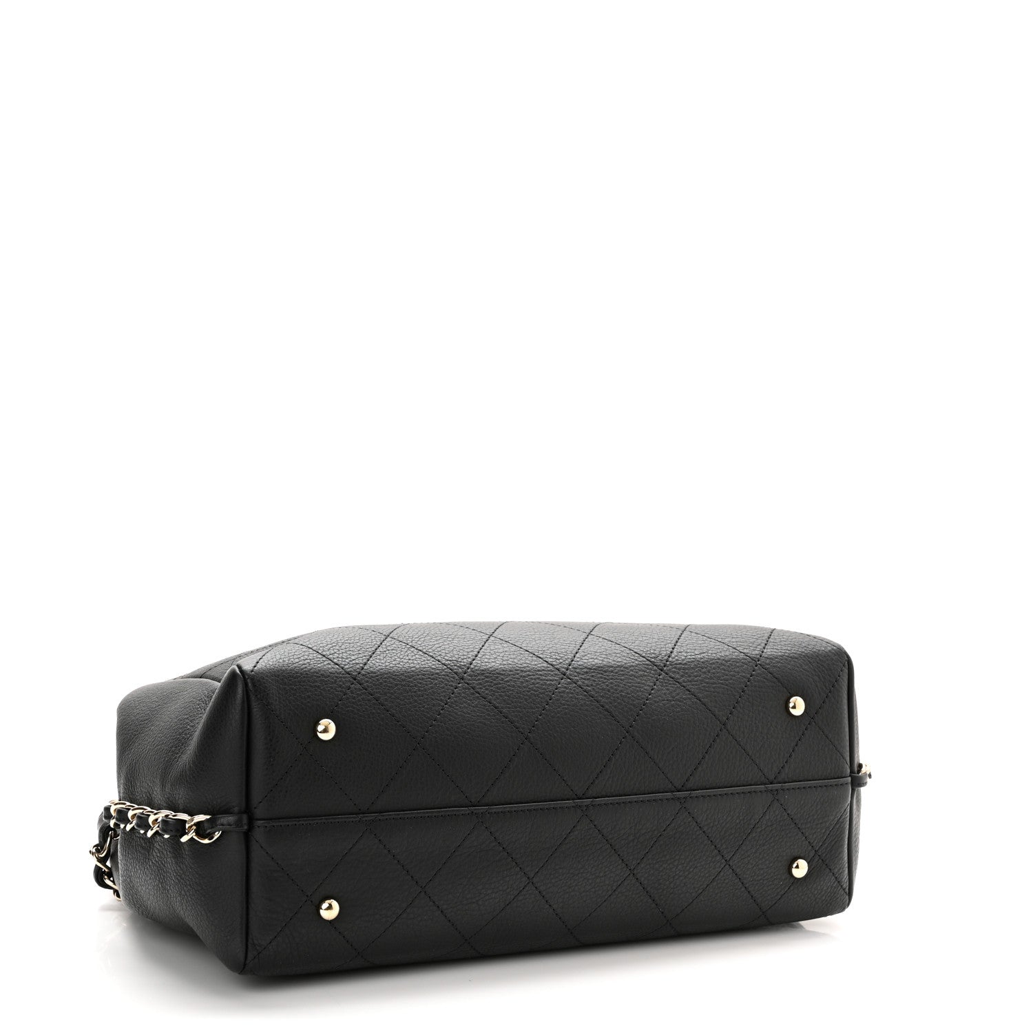 Chanel Bullskin Stitched Medium Shopping Bag Black 4 of 11