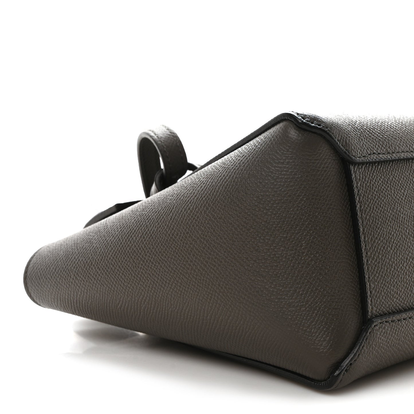 Grained Calfskin Nano Belt Bag Grey