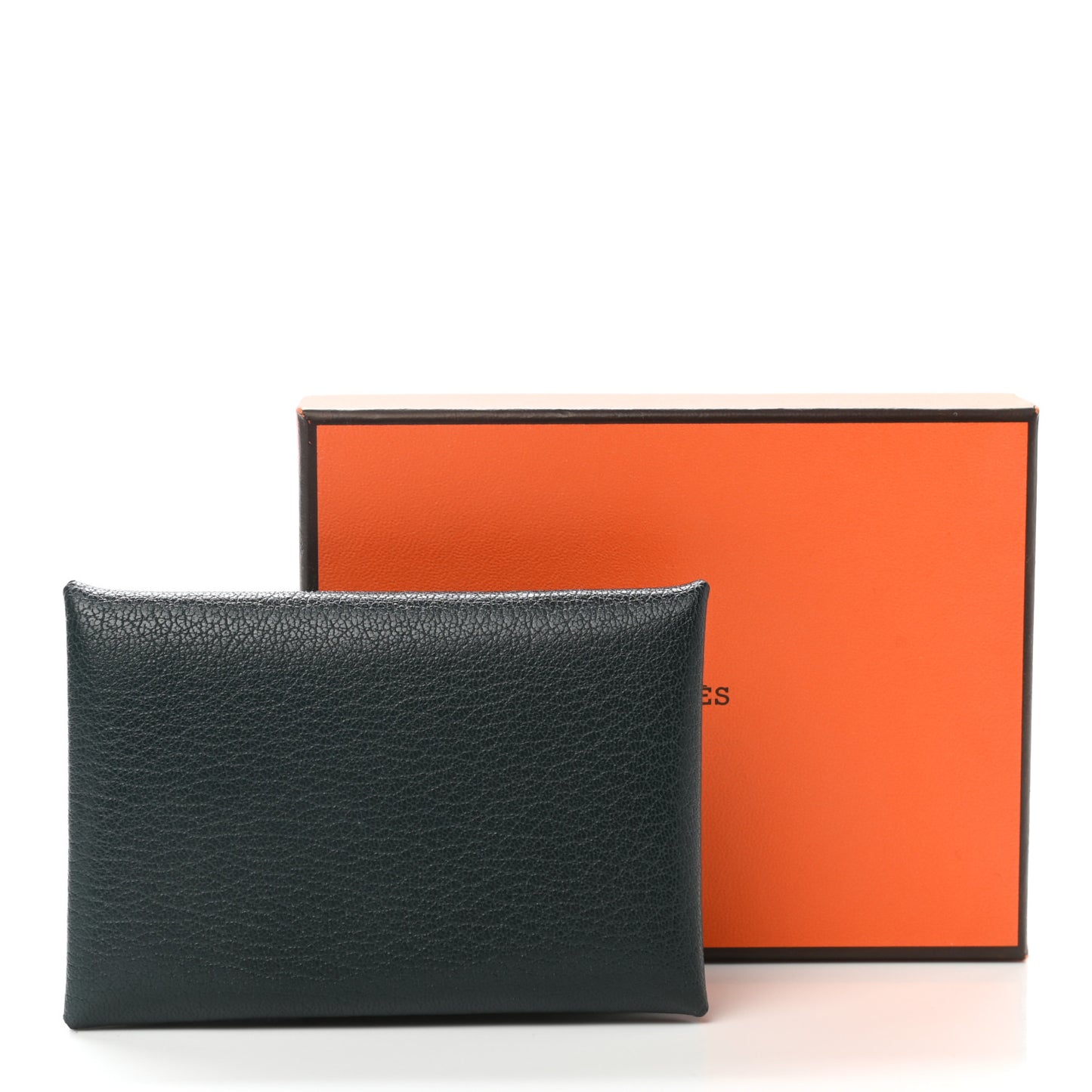 Chevre Mysore Calvi Card Case Vert Cypress