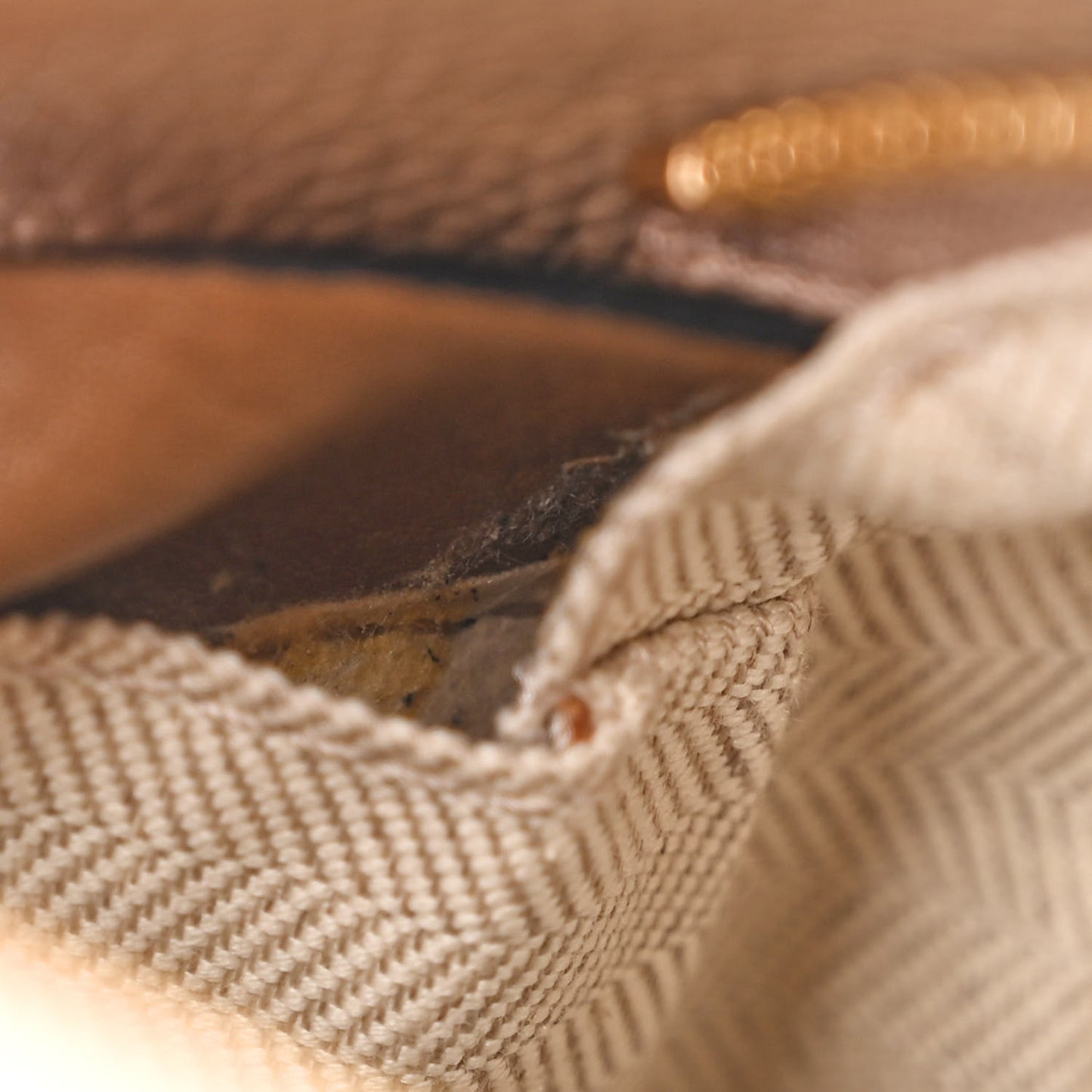 Grained Calfskin Small Puzzle Bag Sand Mink