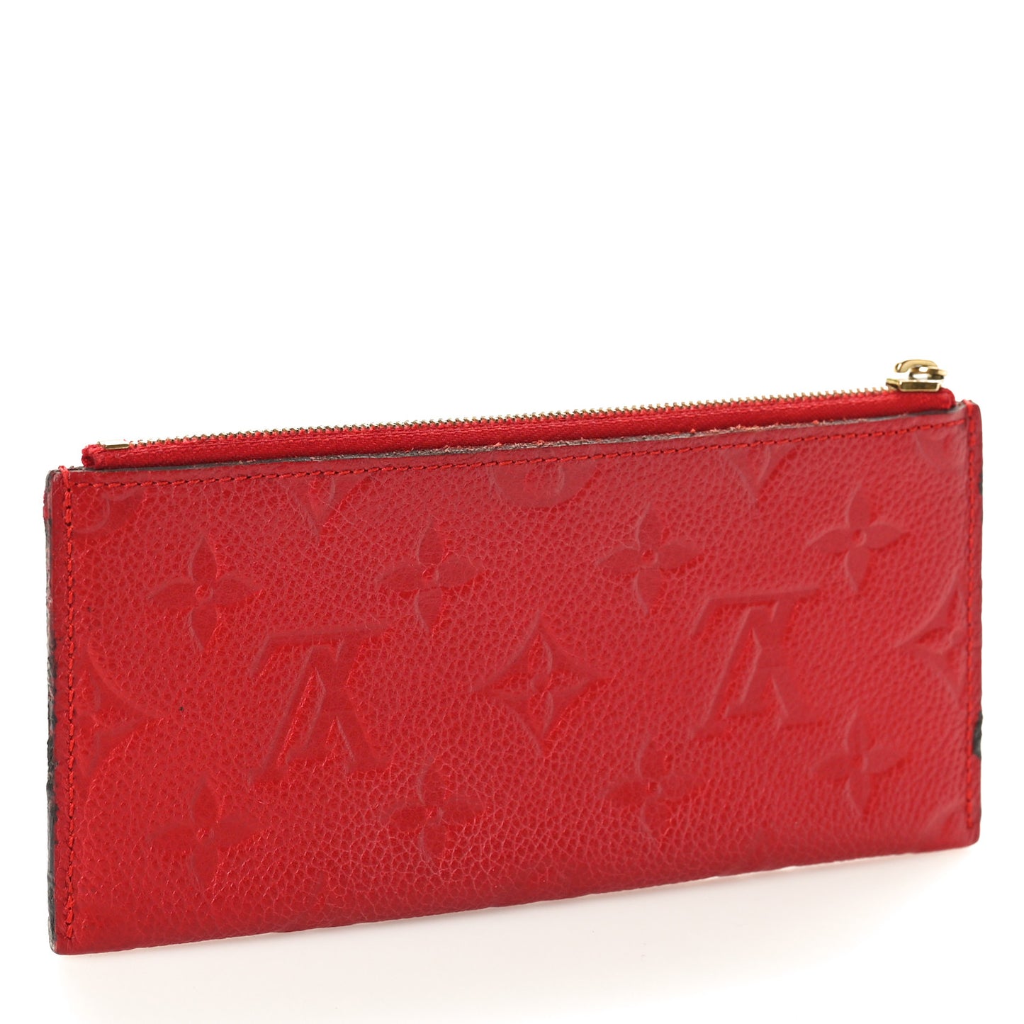 Empreinte Felicie Chain Wallet Zippered Insert Scarlet
