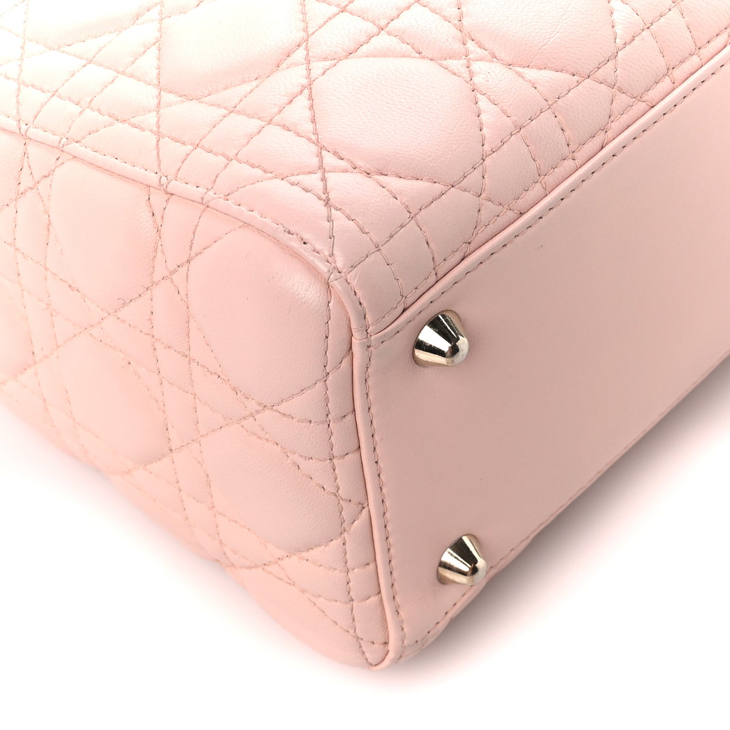 Lambskin Cannage Large Lady Dior Light Pink