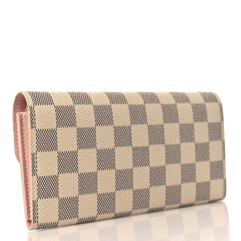 Damier Azur Emilie Wallet Rose Ballerine