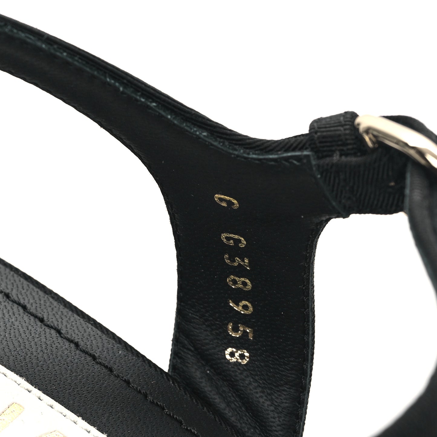 Grosgrain Platform Sandals 39 Black