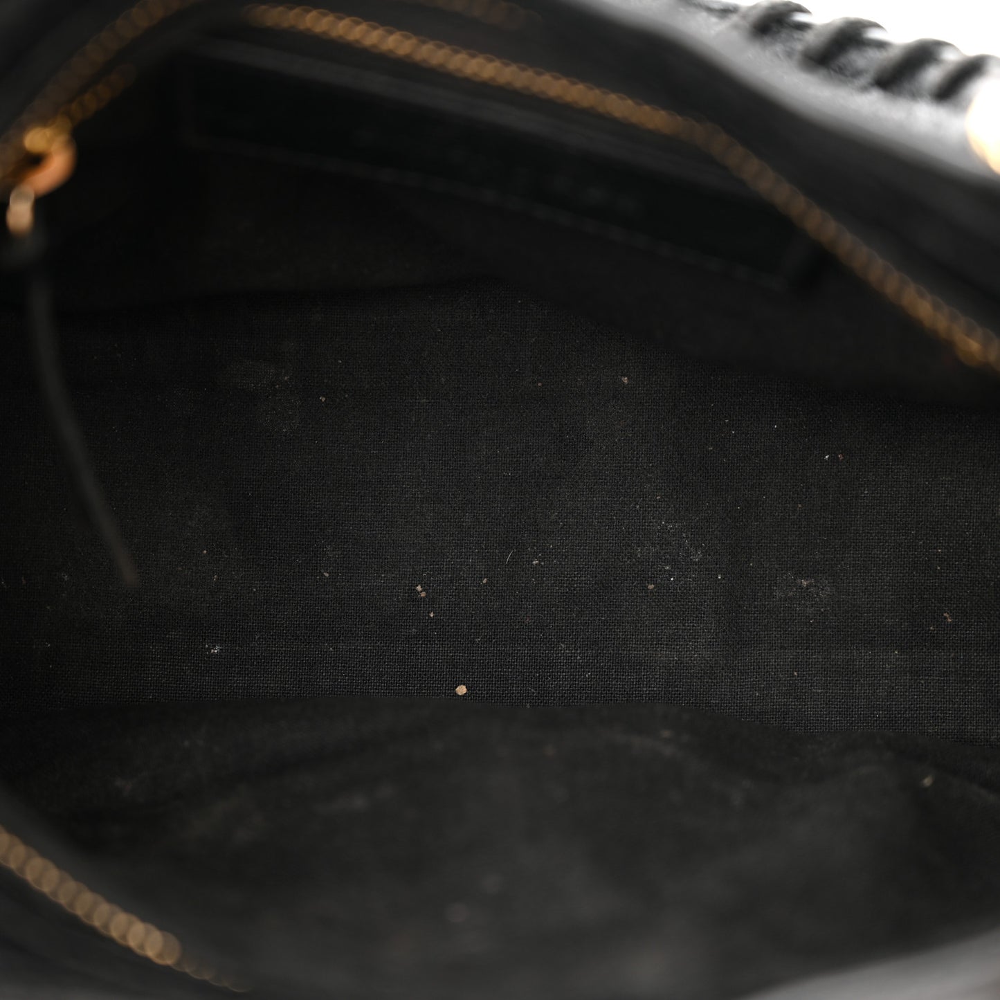 Agneau Classic Gold Hardware Mini City Black