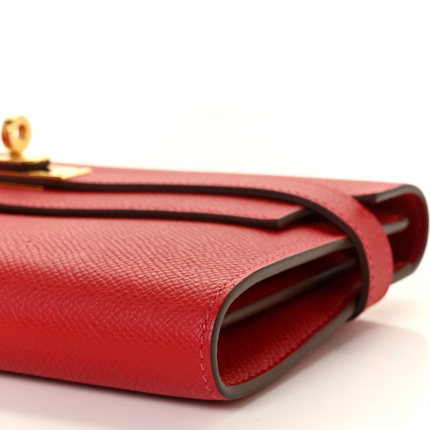Hermes Epsom Kelly Longue Wallet Rouge Casaque 8 of 8