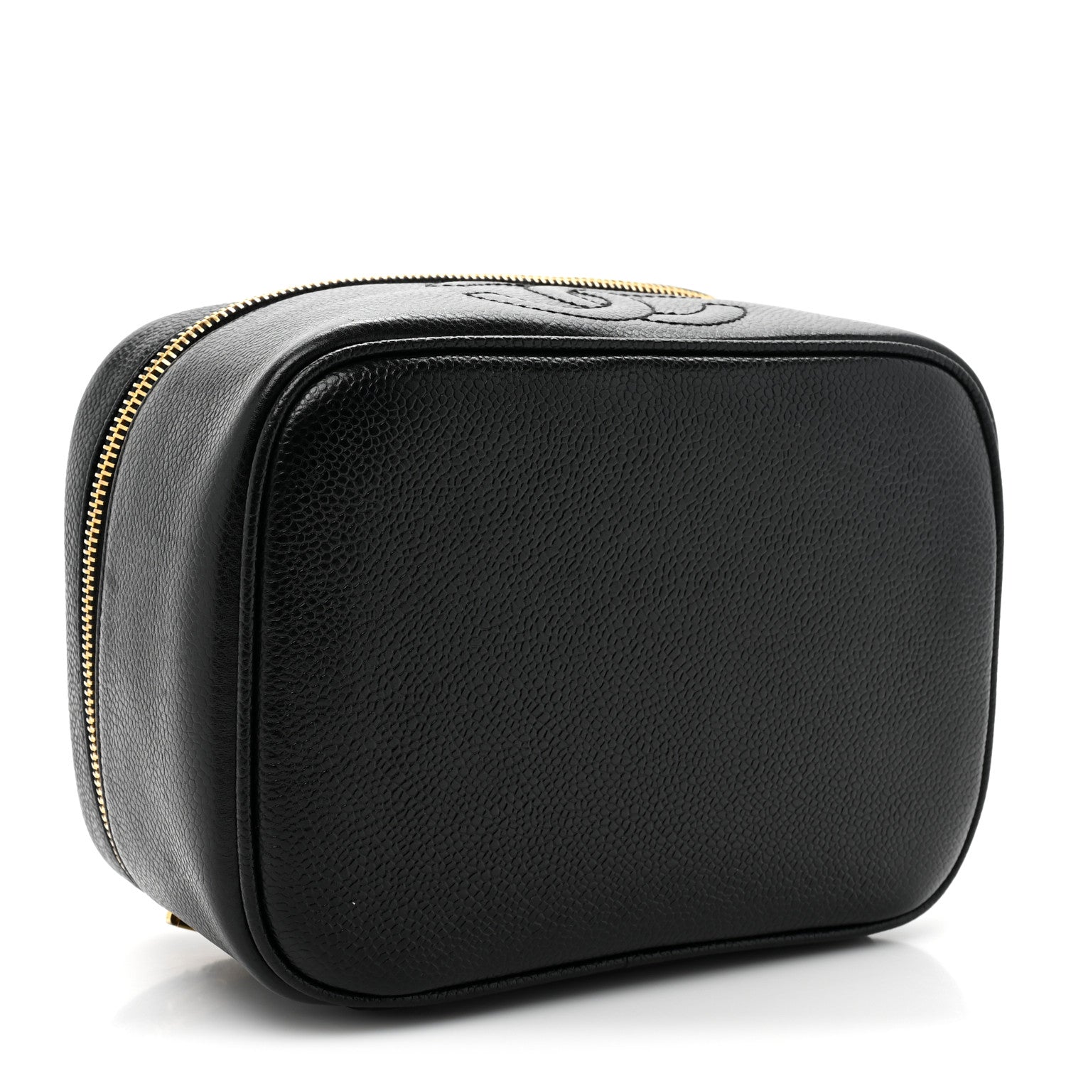 Chanel Caviar Vanity Cosmetic Case Black 4 of 9
