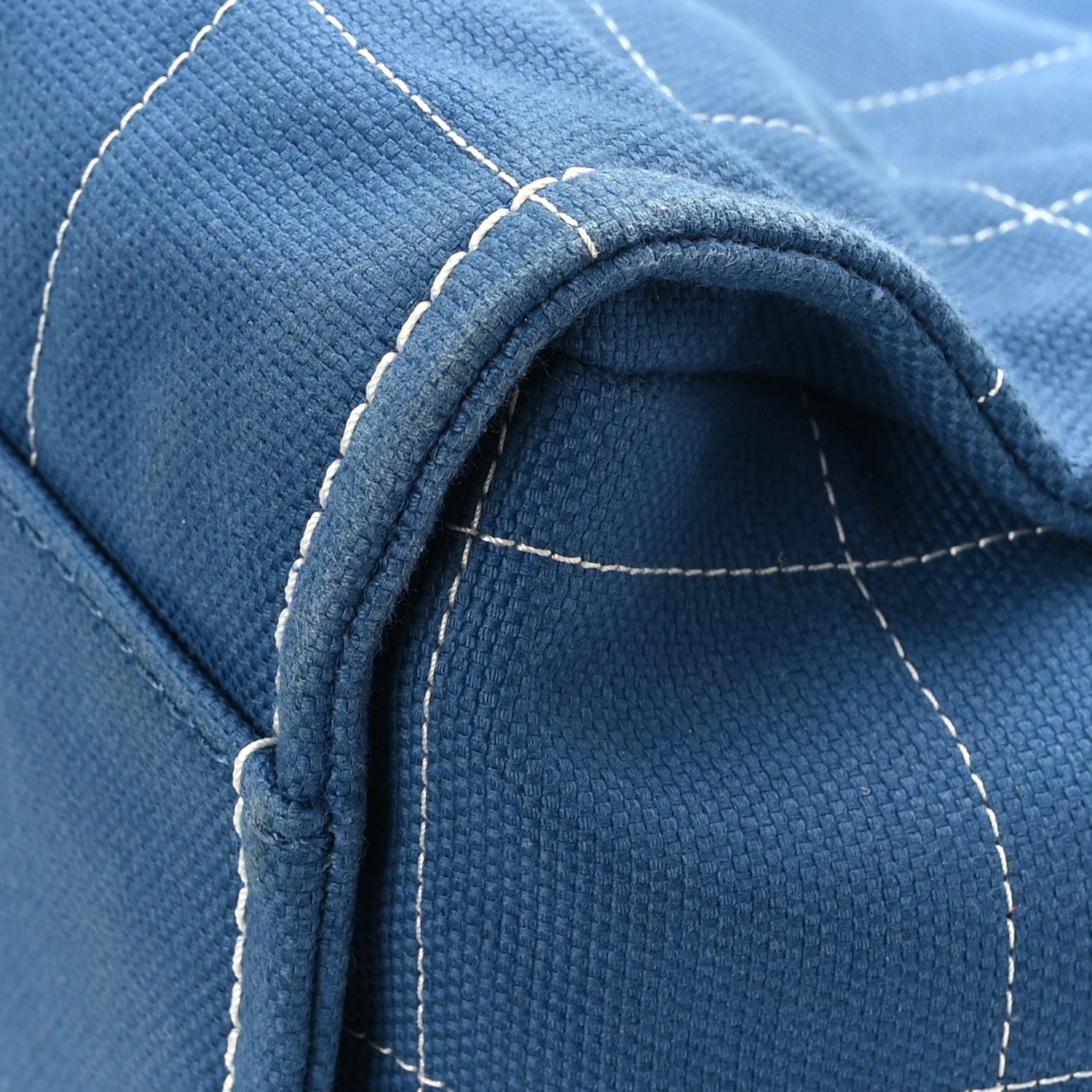 Chanel Cotton Medium Deauville Tote Blue White 12 of 12