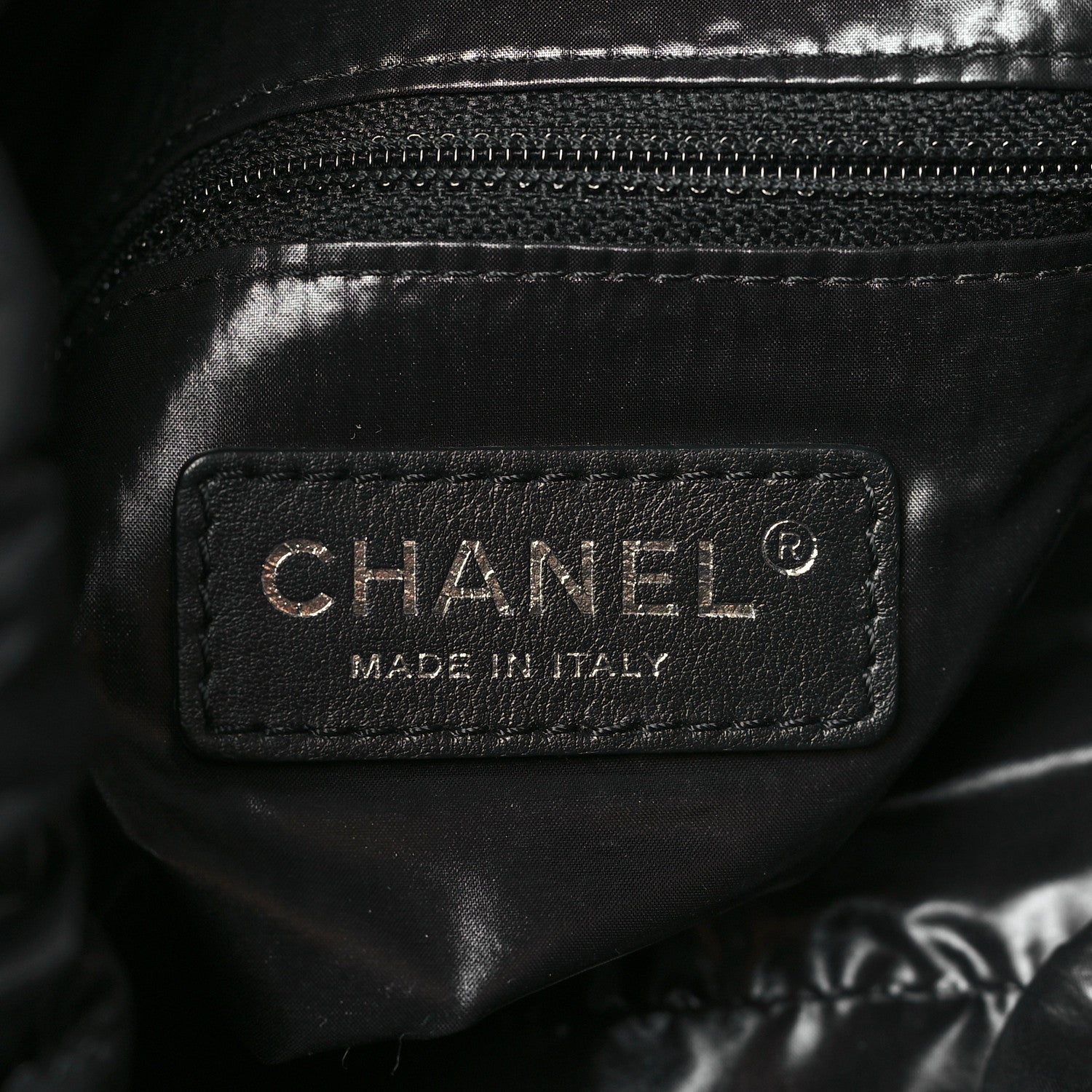 Chanel Wool Calfskin Embroidered Paris Hamburg Drawstring Backpack Black 5 of 8