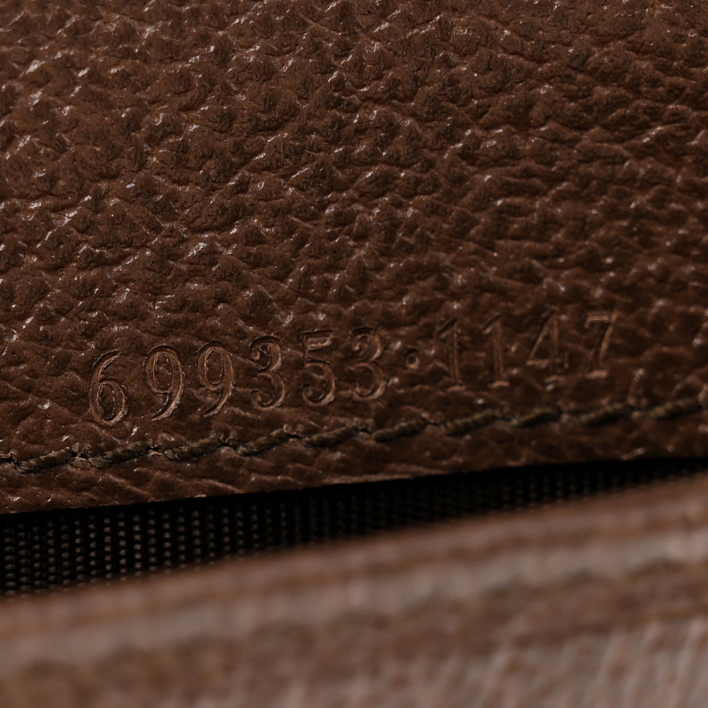 GG Supreme Monogram Textured Dollar Calfskin Web Ophidia Overlay Zip Around Card Case Wallet Beige Ebony New Acero