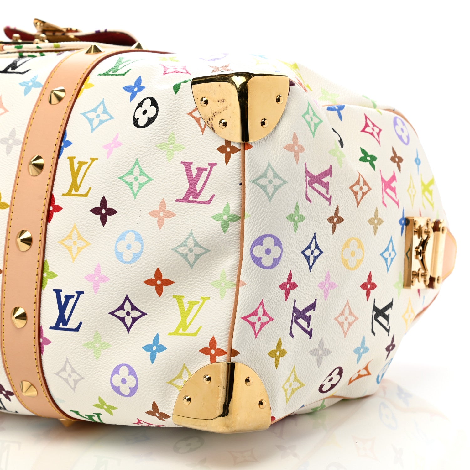 Louis Vuitton Monogram Multicolor Keepall 45 White 10 of 14