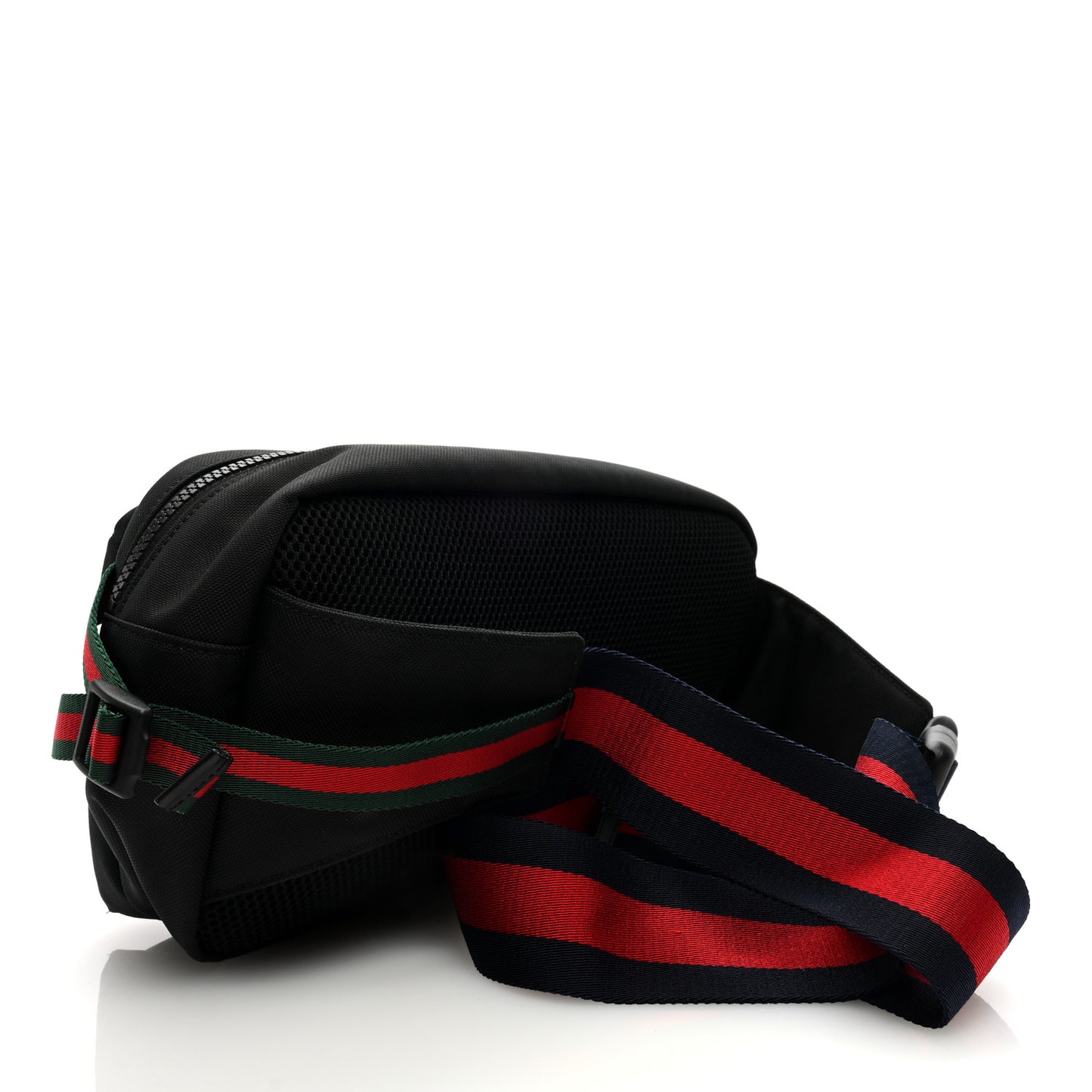 Techno Canvas Web Belt Bag Black