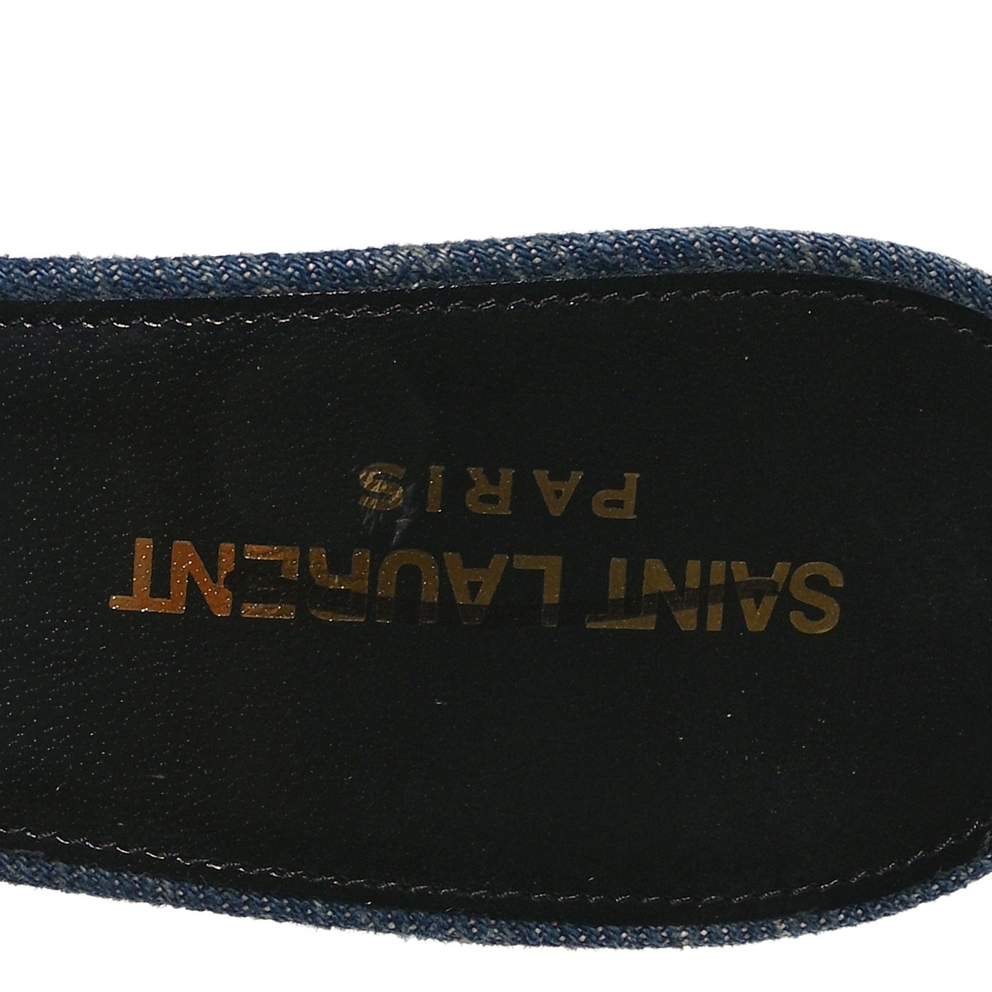 Denim Monogram La 16 Mule Sandals 39 Blue Jeans
