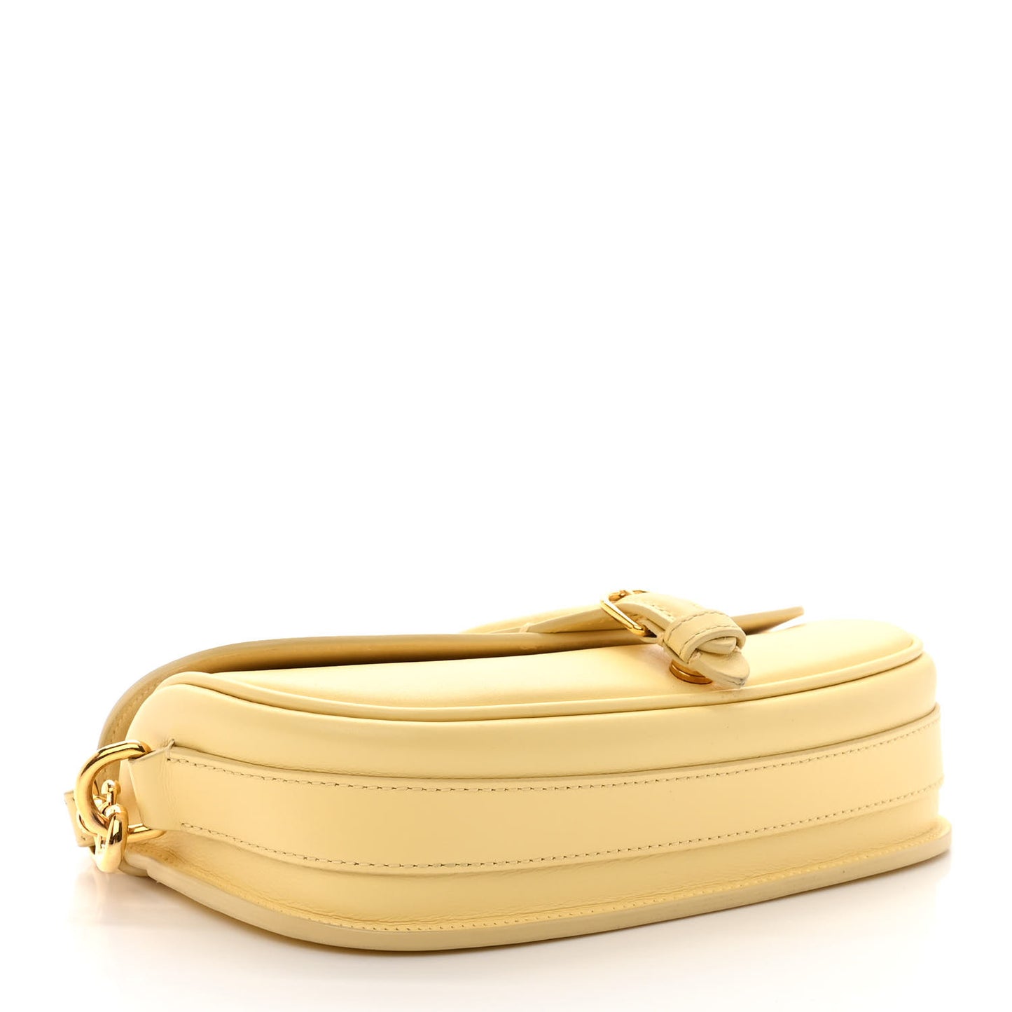 Box Calfskin East West Bobby Bag Pale Yellow