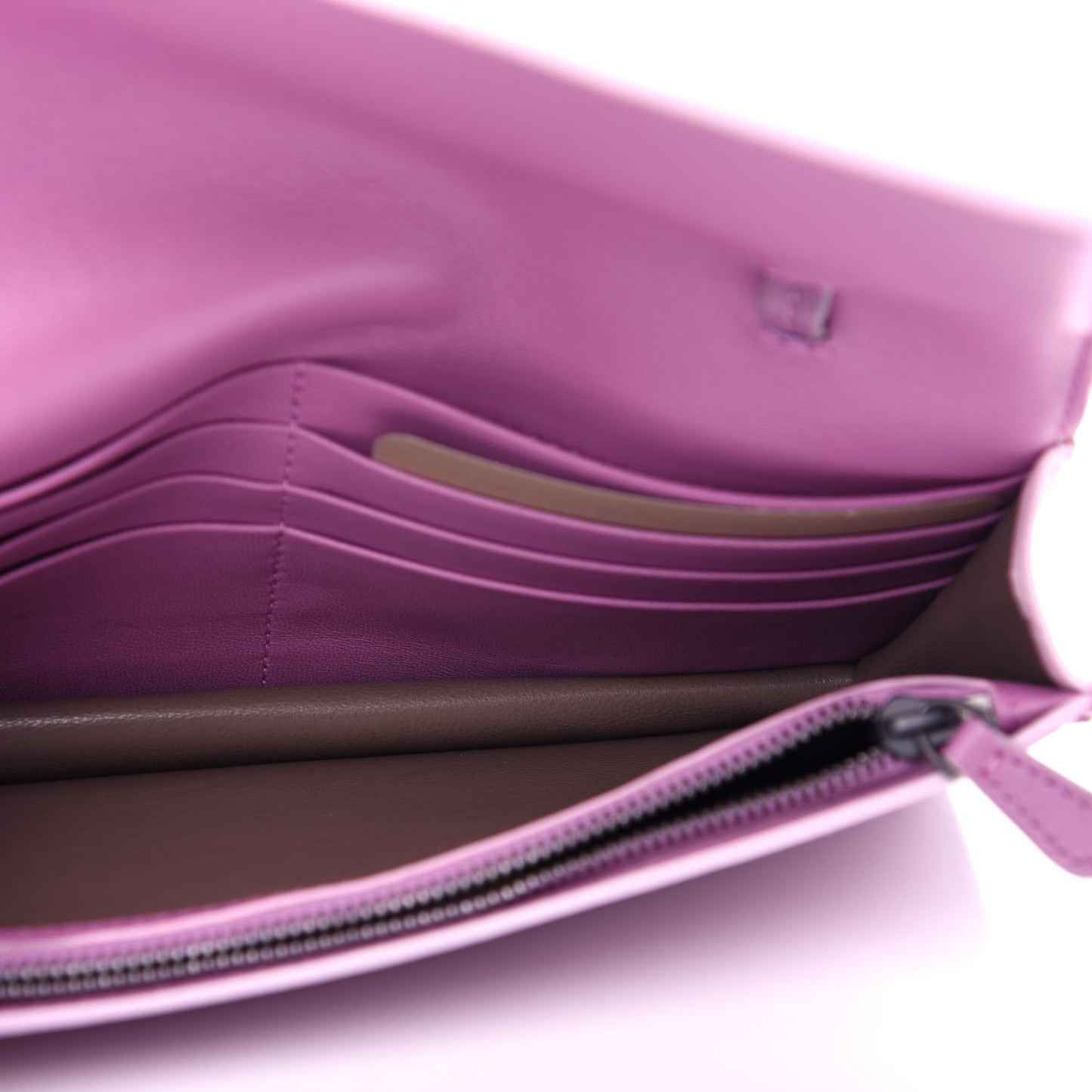 Nappa Intrecciato Continental Wallet With Strap Twilight