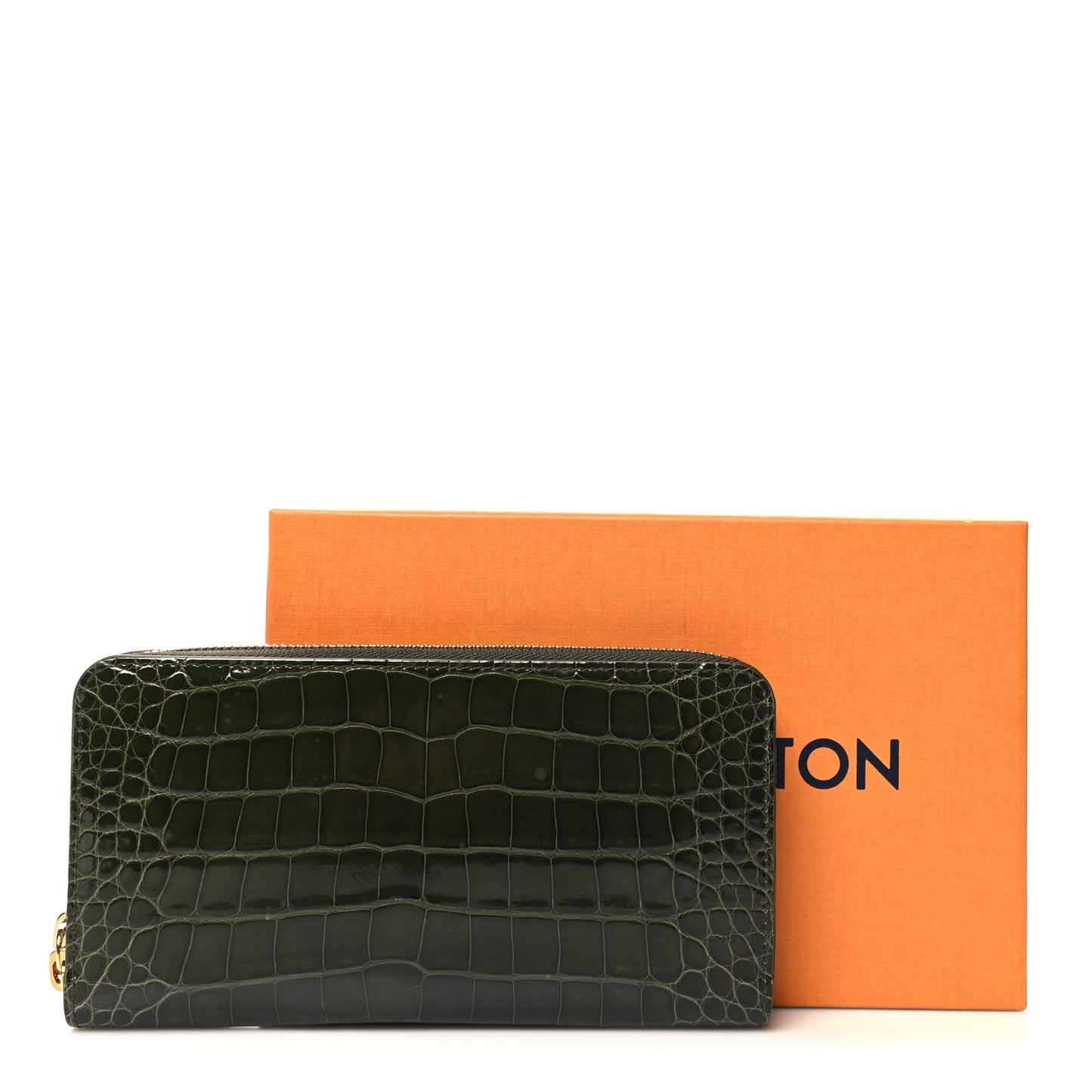 Alligator Zippy Wallet Green
