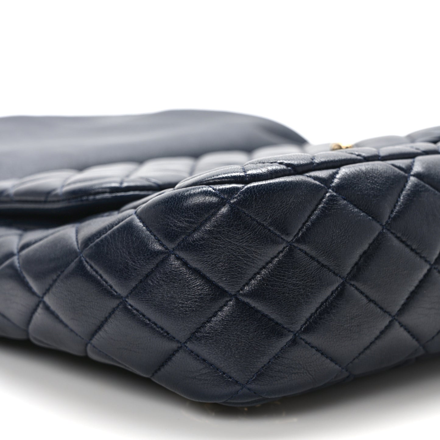 Lambskin Quilted Large In Seoul Backpack Navy