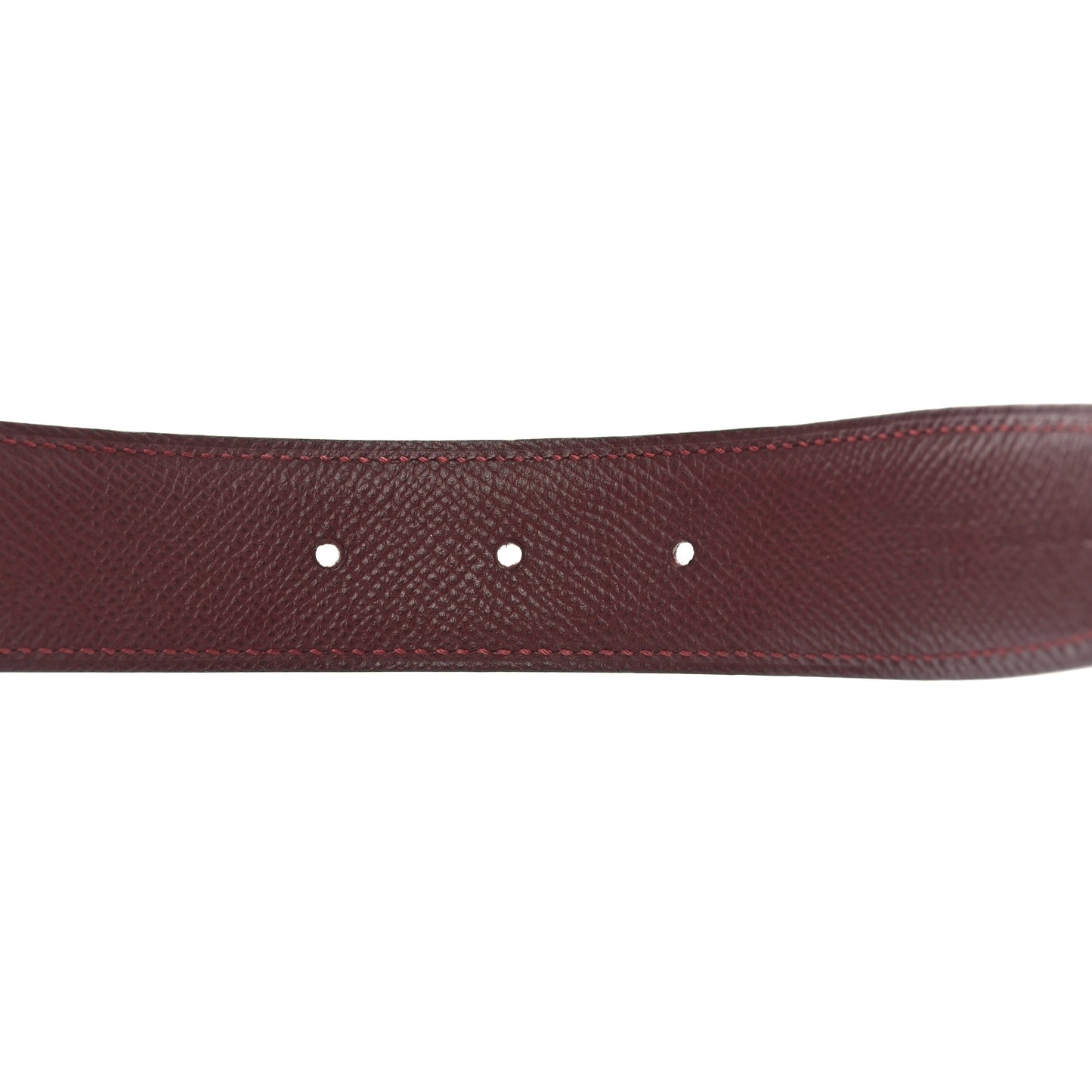Epsom 32mm Belt Strap 85 Rose Tyrien Rouge H