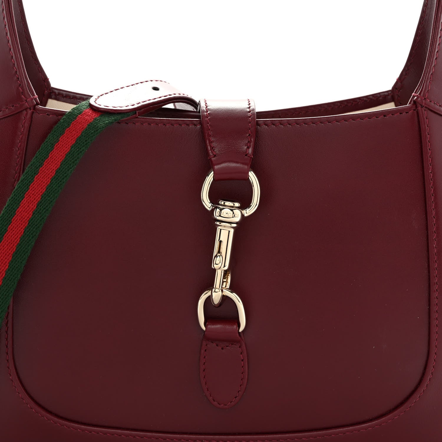 Gucci Ancora Calfskin Small Jackie Shoulder Bag Rosso 7 of 11