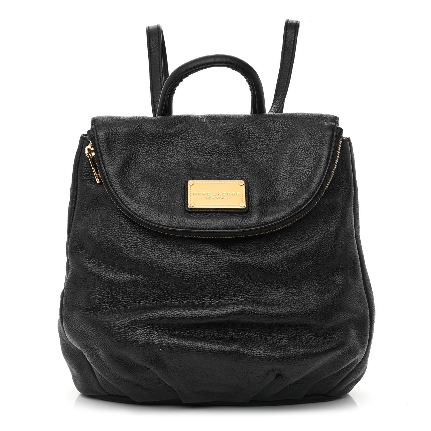 Marc Jacobs Pebbled Calfskin Backpack Black 1 of 13