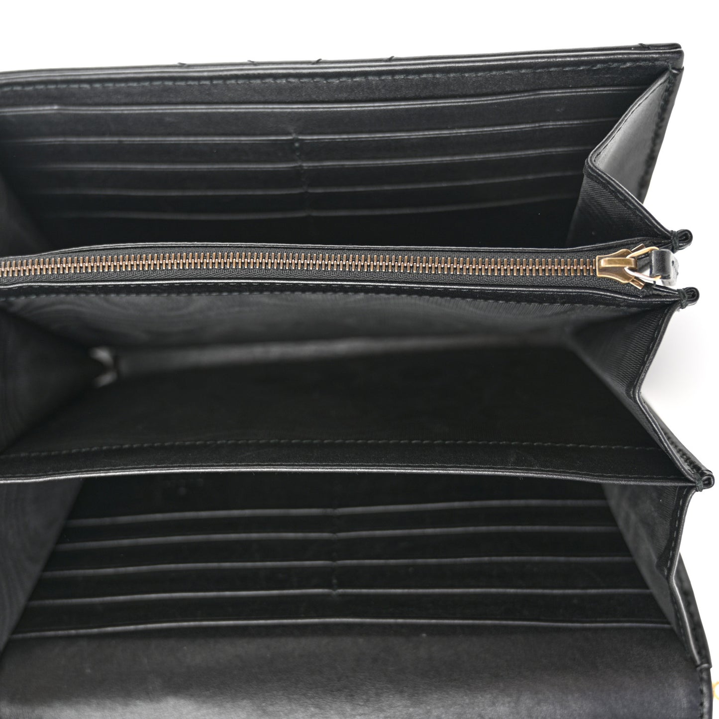 Calfskin Matelasse GG Marmont Chain Wallet Black